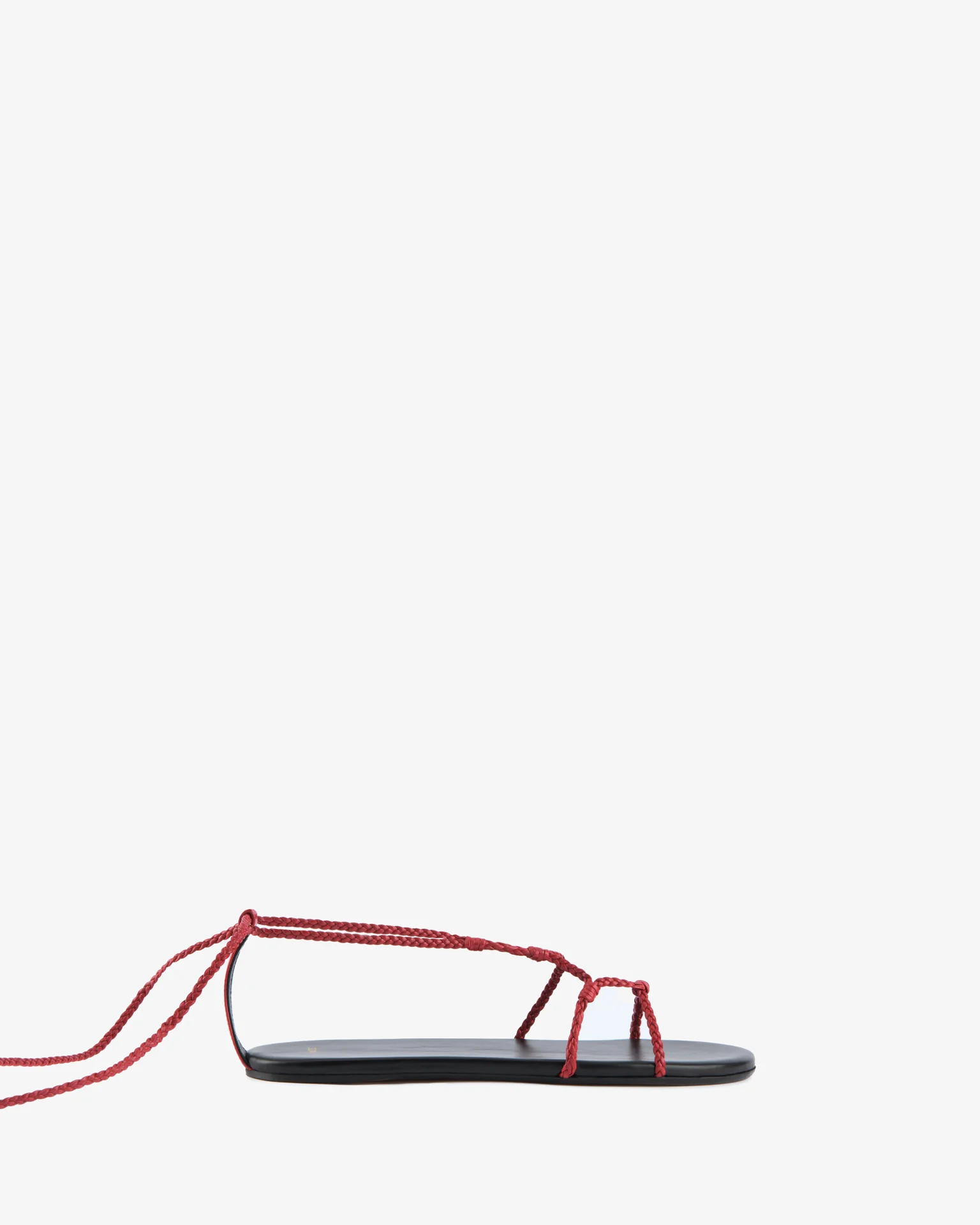 Atlas Flat Red Woven Leather