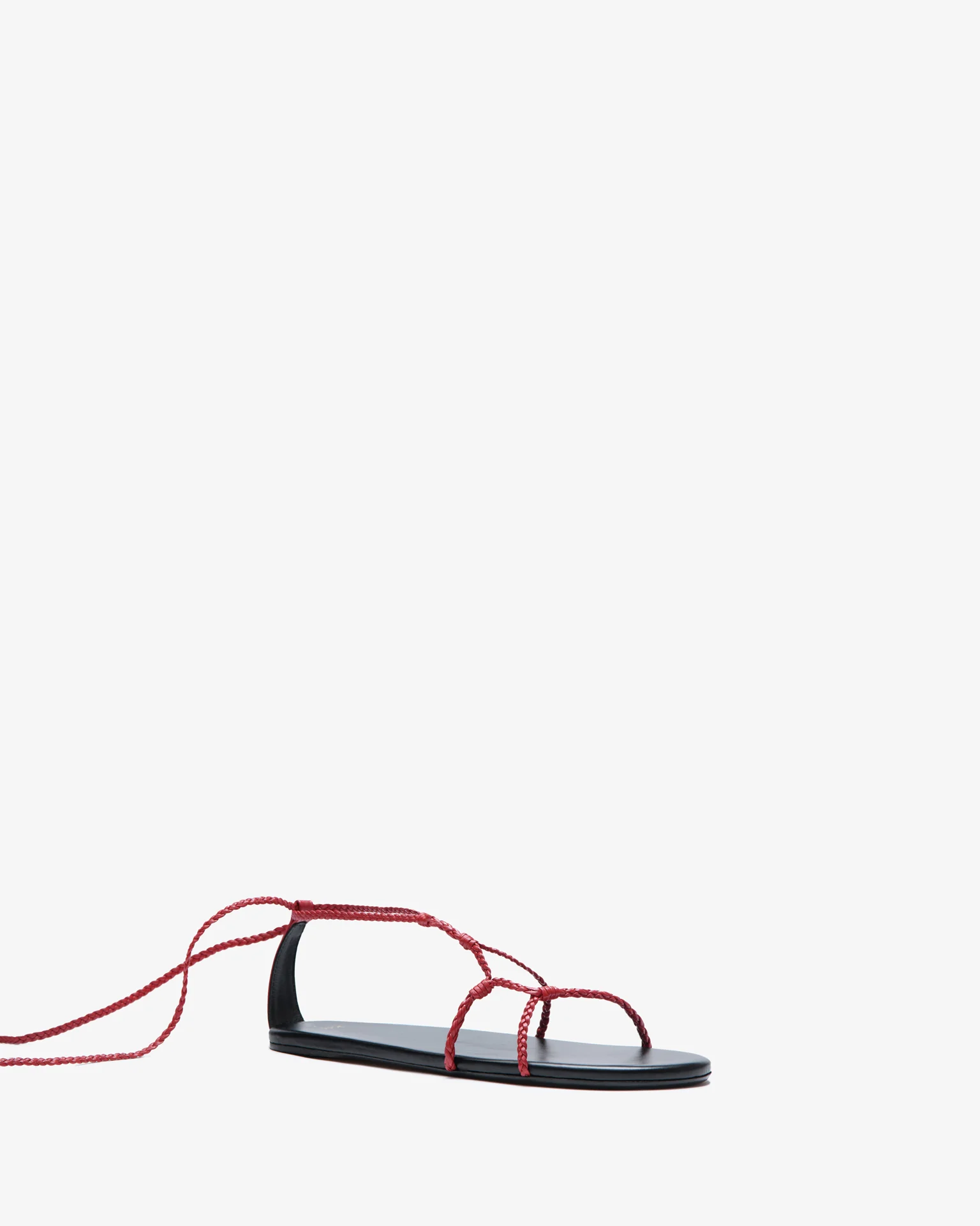 Atlas Flat Red Woven Leather - Image 3