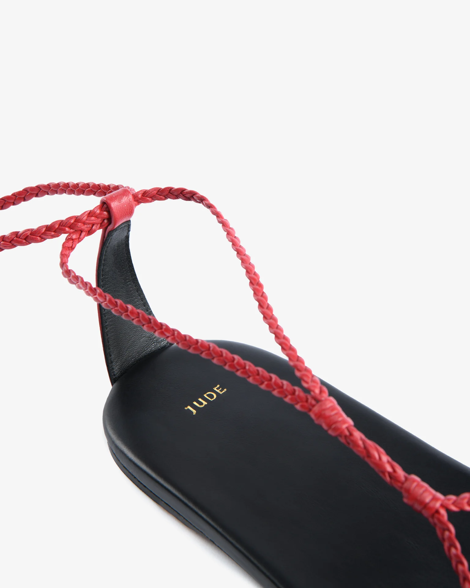Atlas Flat Red Woven Leather - Image 6