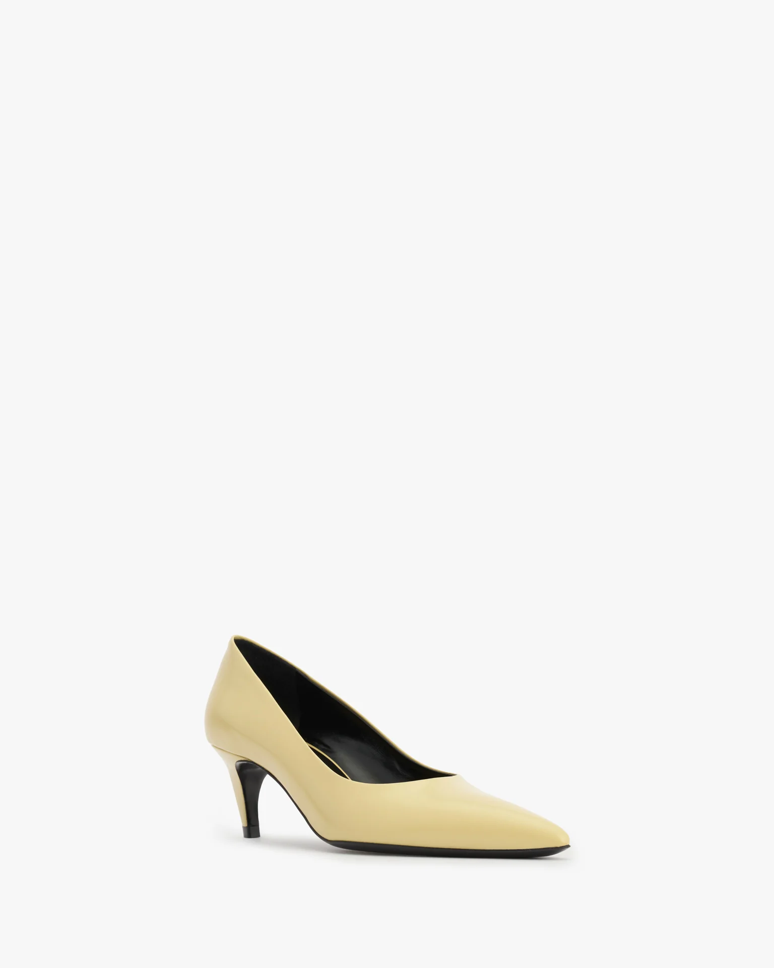 Blade Pump in Beige Brushed Leather - Image 2