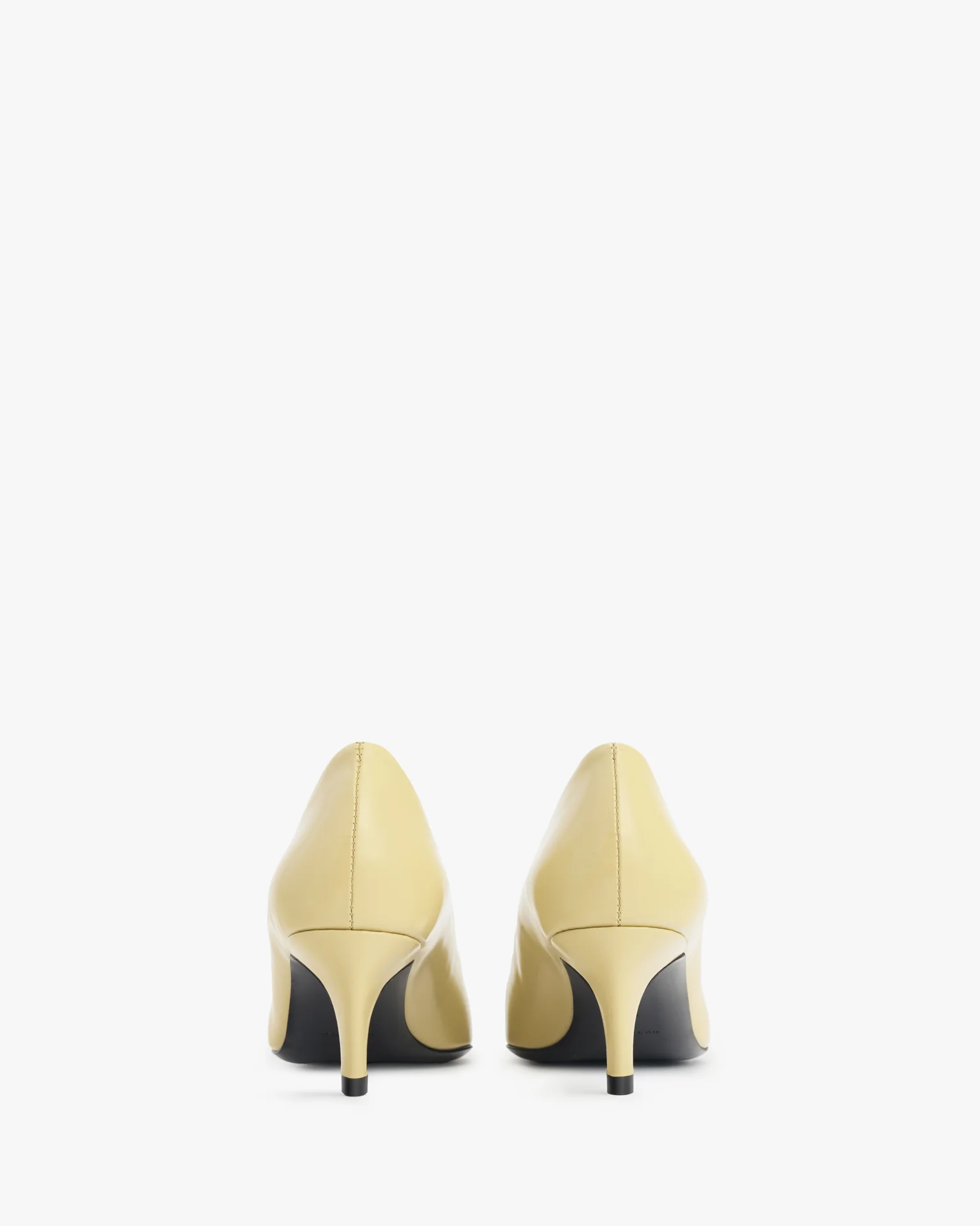 Blade Pump in Beige Brushed Leather - Image 4