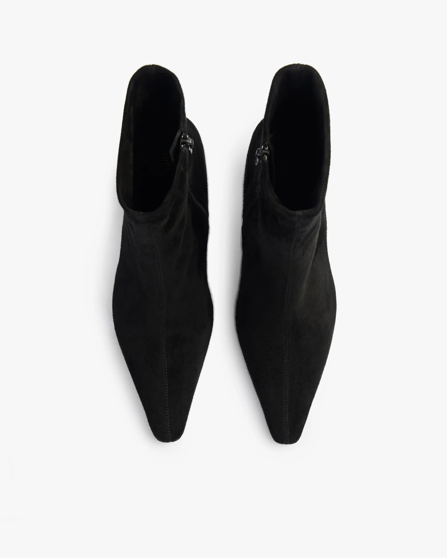 Cave Ankle Boot in Black Stretch Suede Leather - Image 3