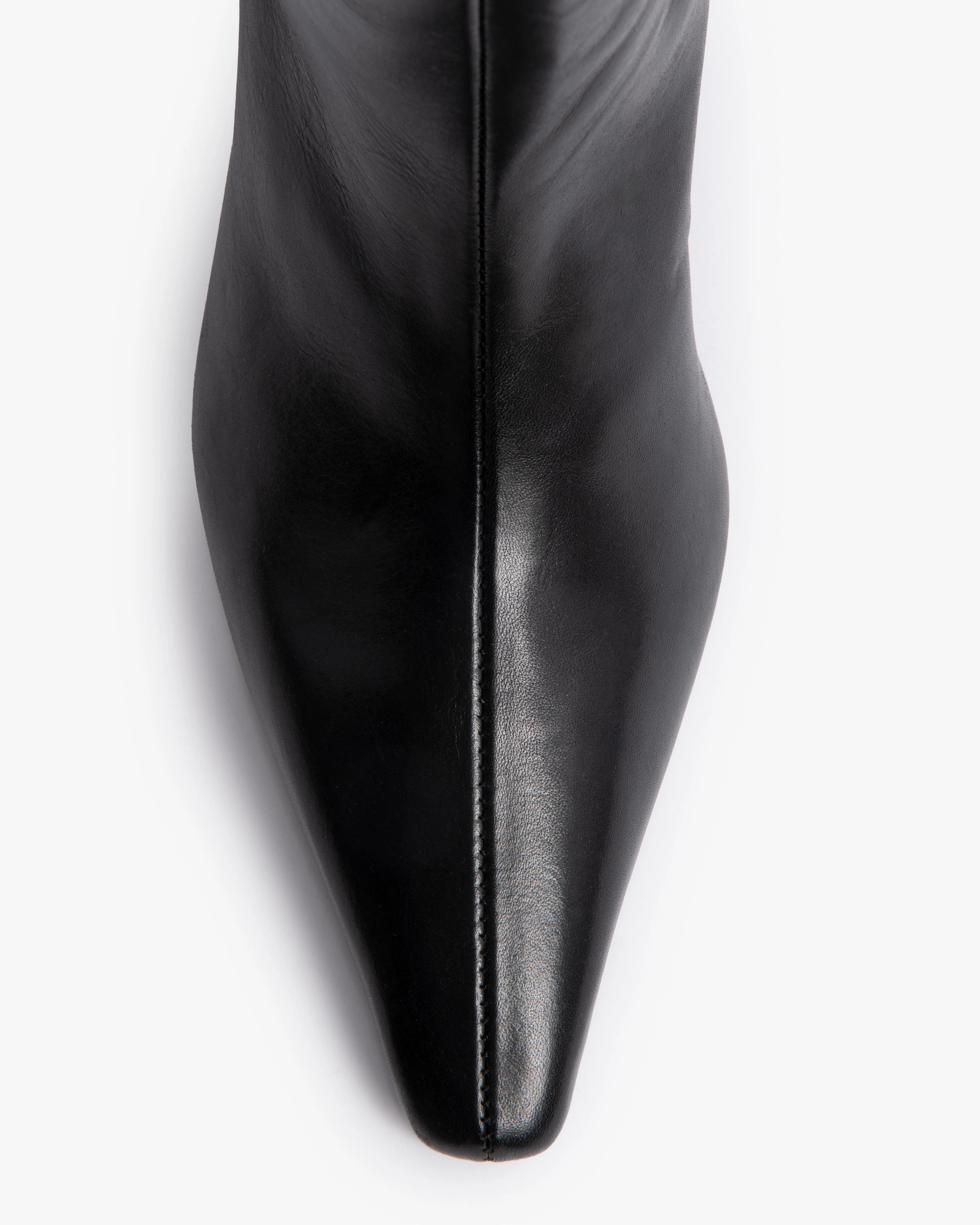 Cave Knee Boot in Black Leather - Image 4