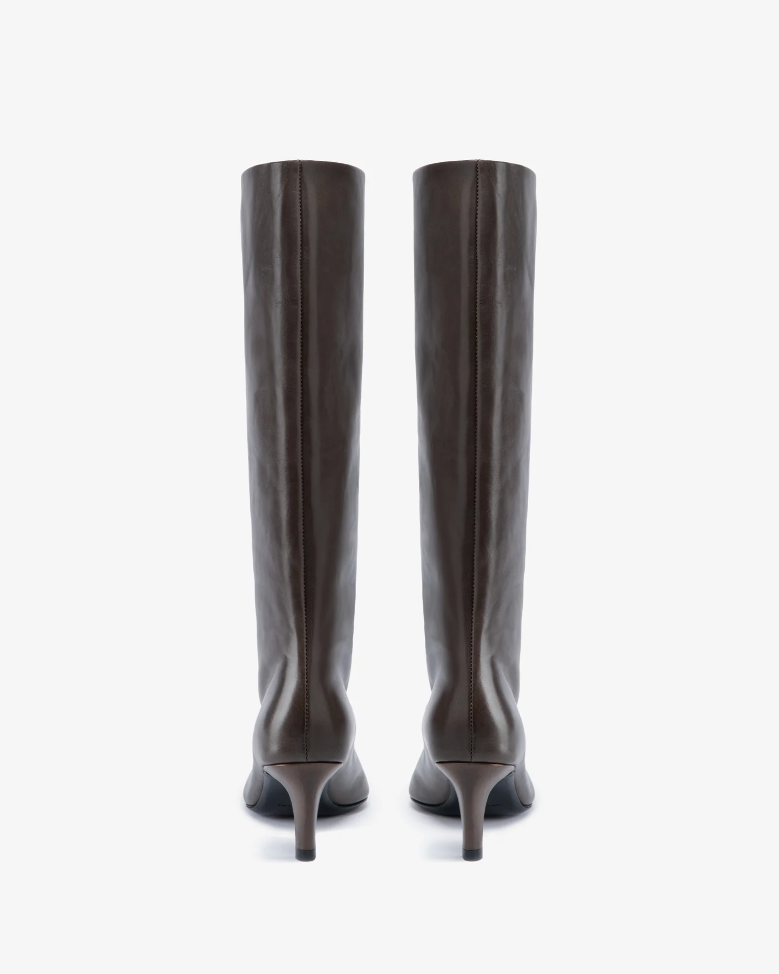 Cave Knee Boot in Mocha Leather - Image 3