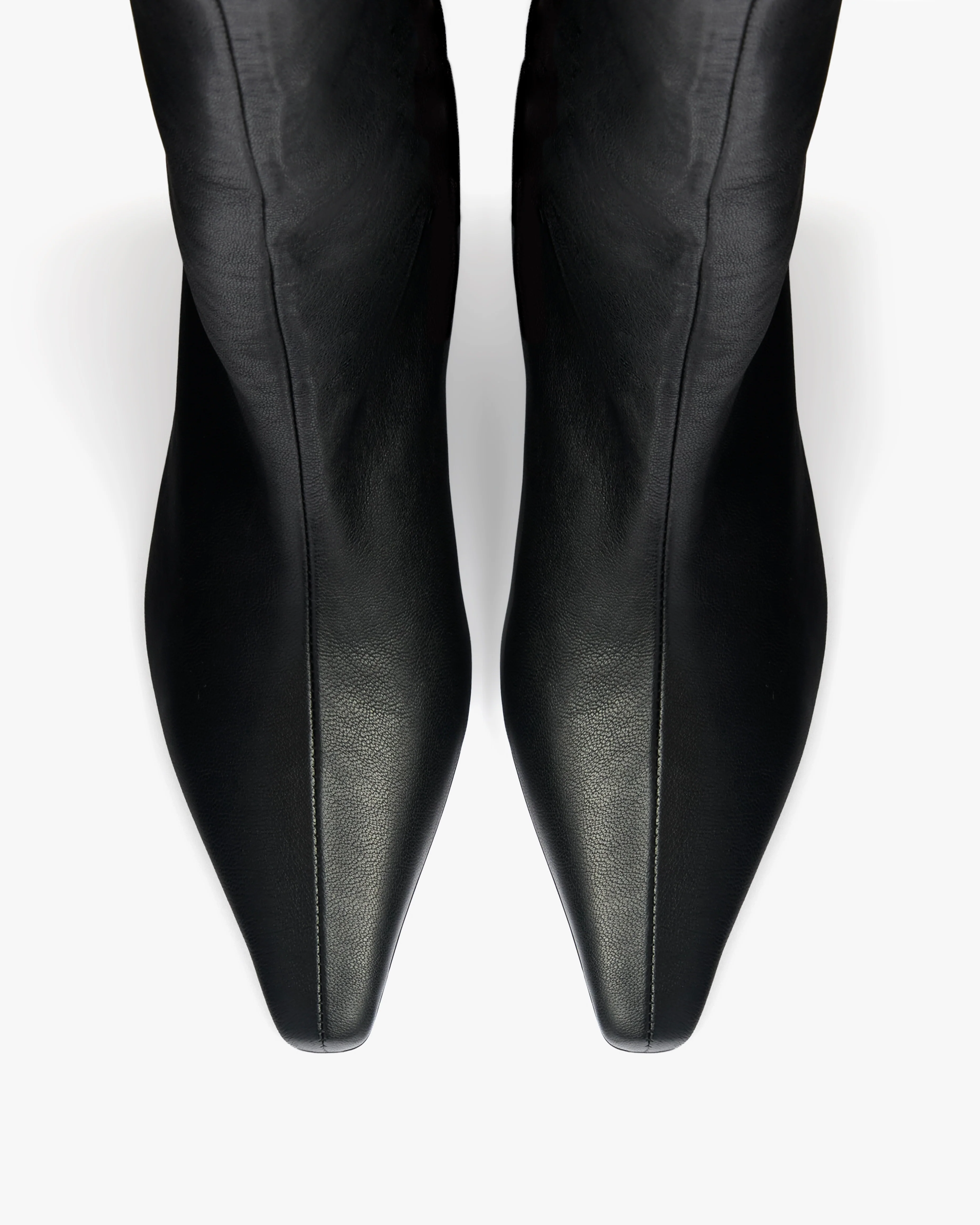 Cave Mid Calf Boot in Black Leather - Image 3