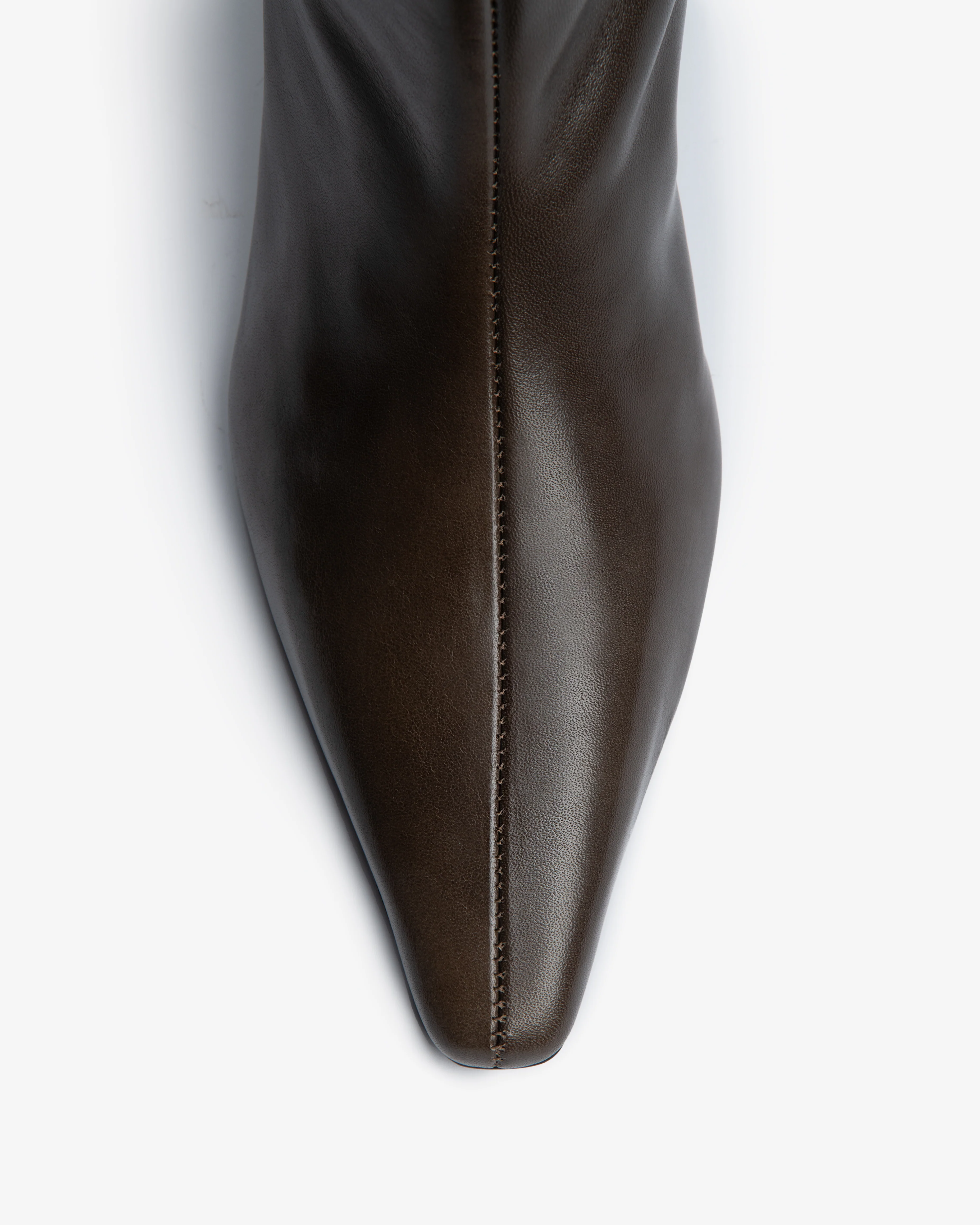 Cave Mid Calf Boot in Mocha Leather - Image 4
