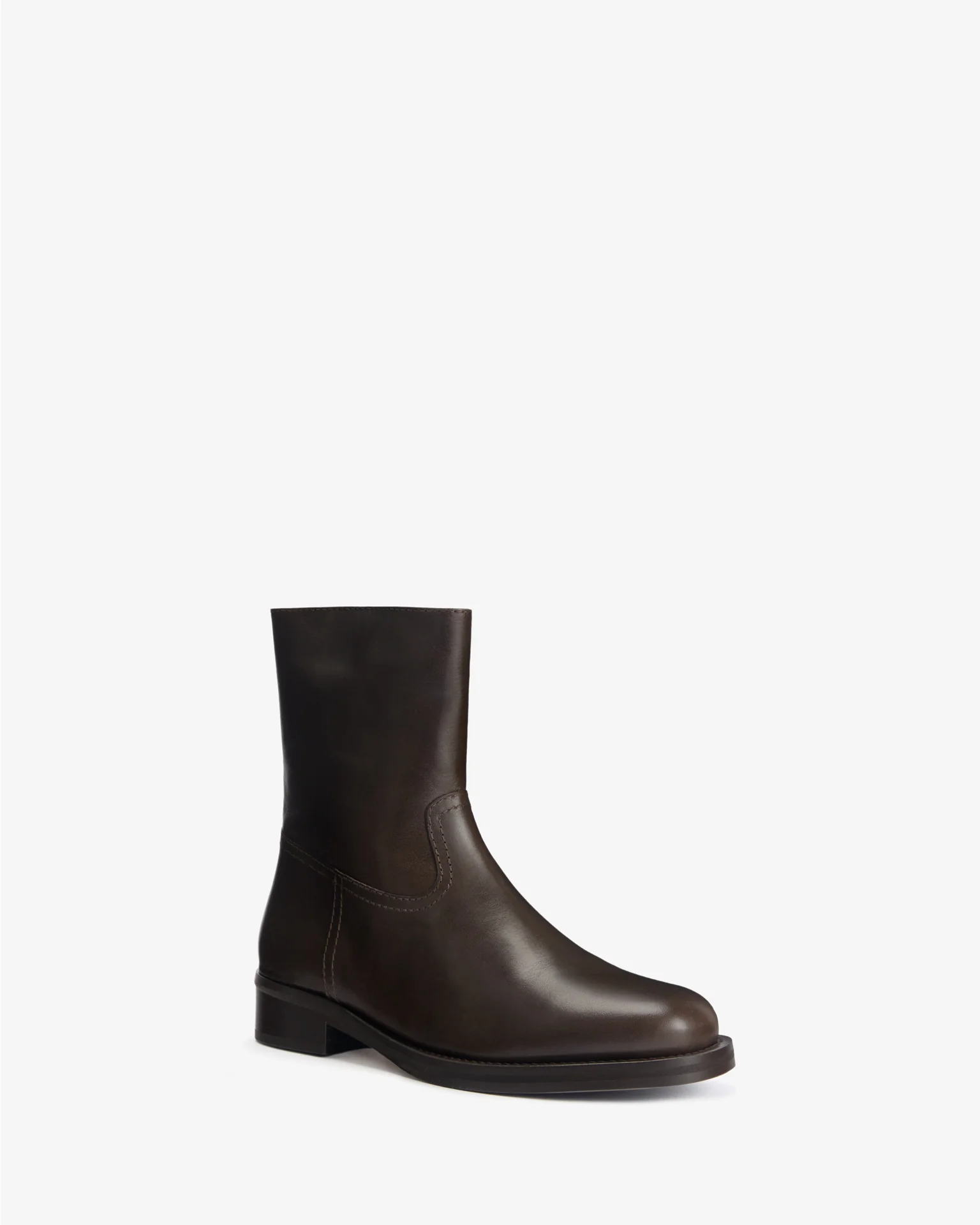 Daryl Ankle Boot in Mocha Leather - Image 2