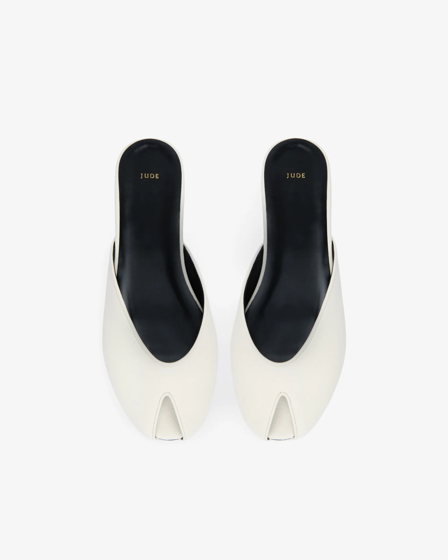 Date Flat Off-White Leather - Image 3