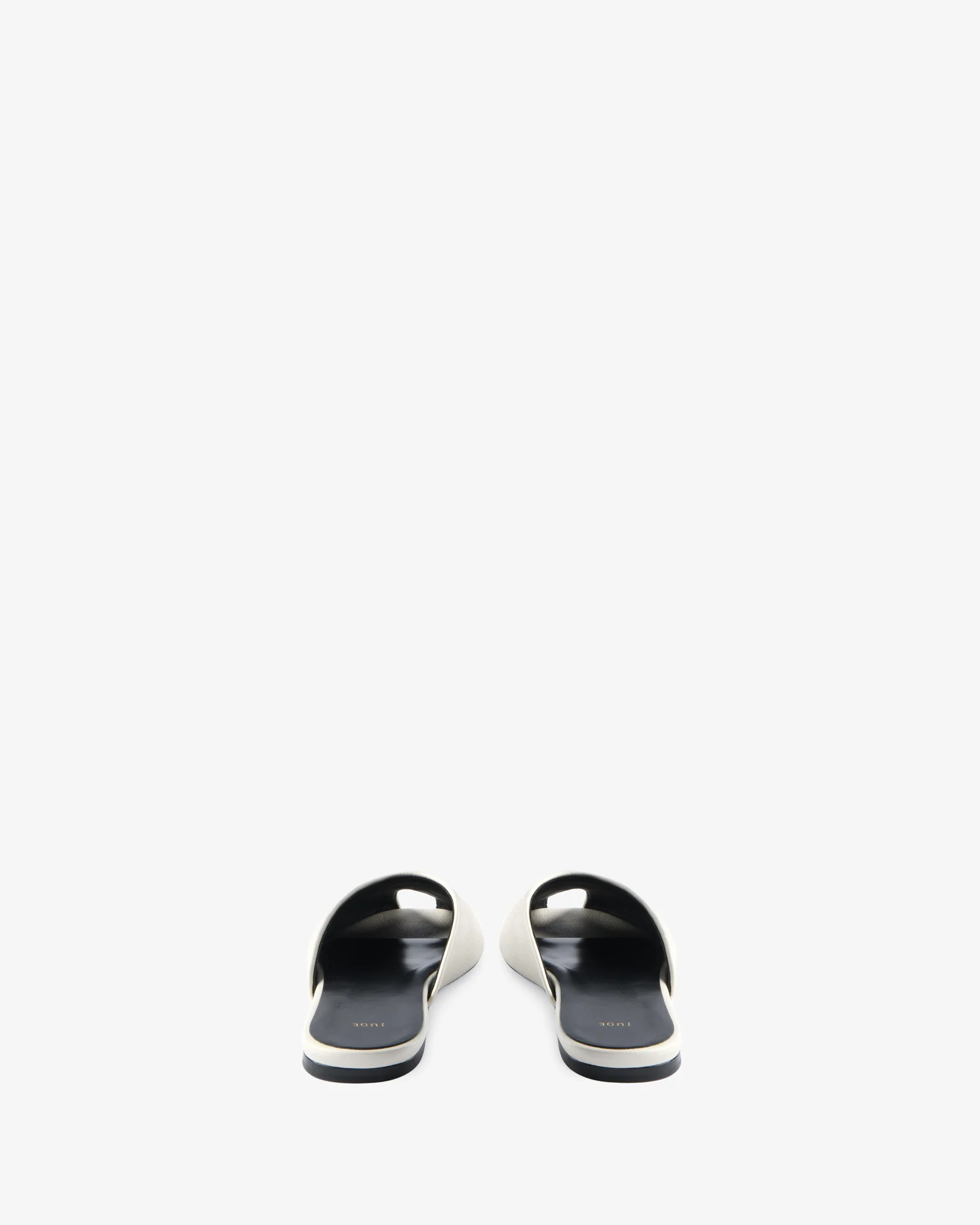 Date Flat Off-White Leather - Image 4