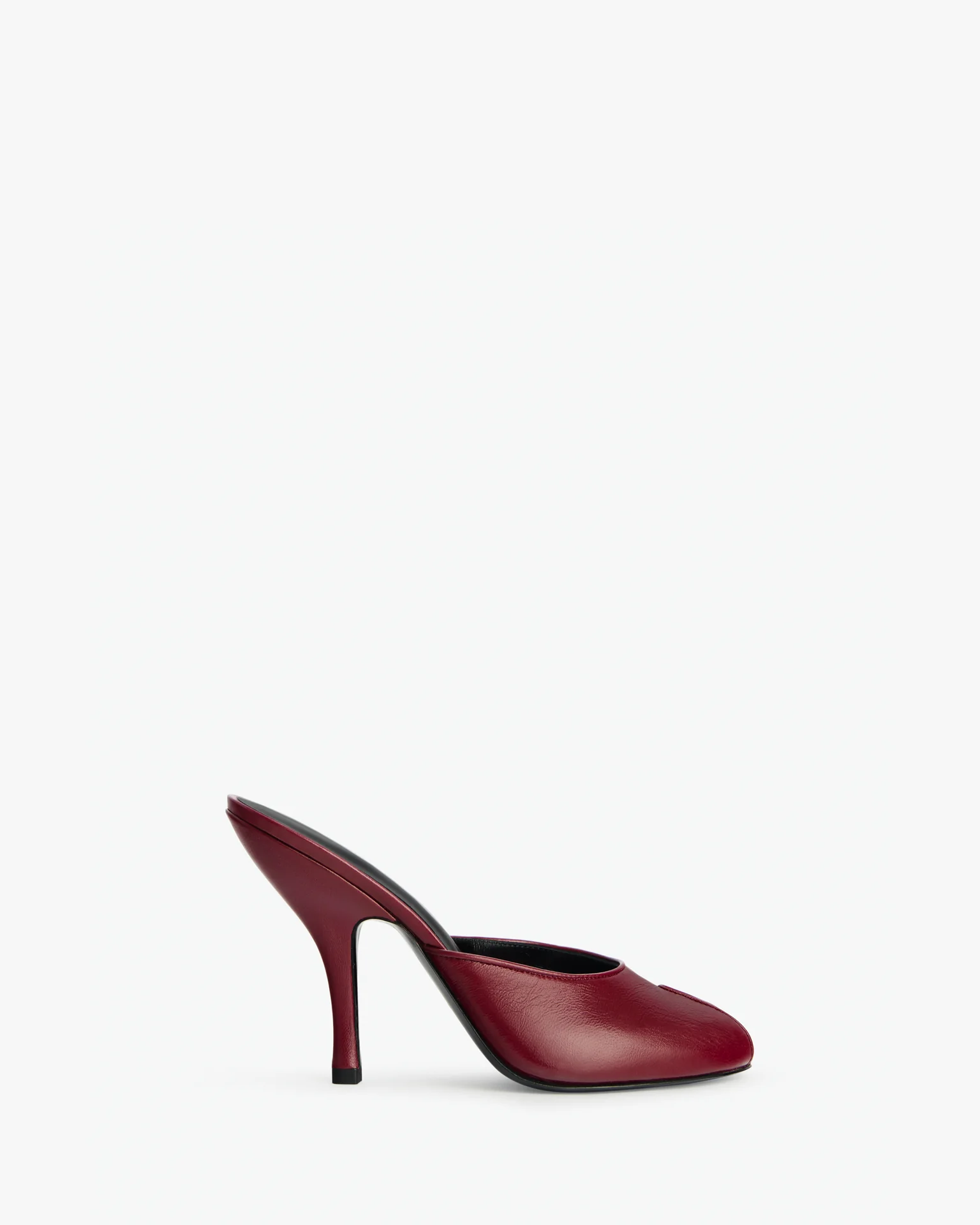 Date Mule in Bordeaux Leather