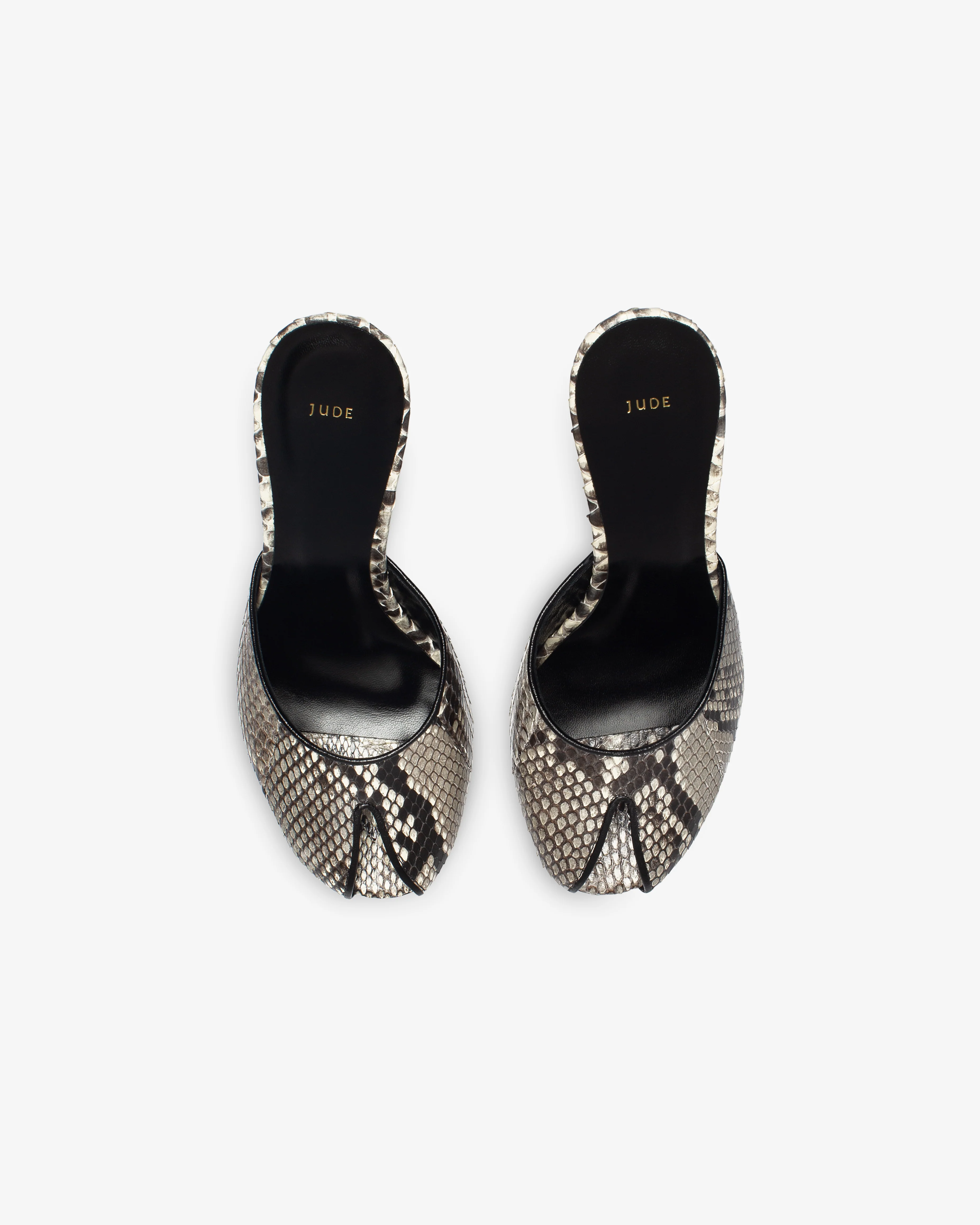 Date Mule in Stone Python Leather - Image 5