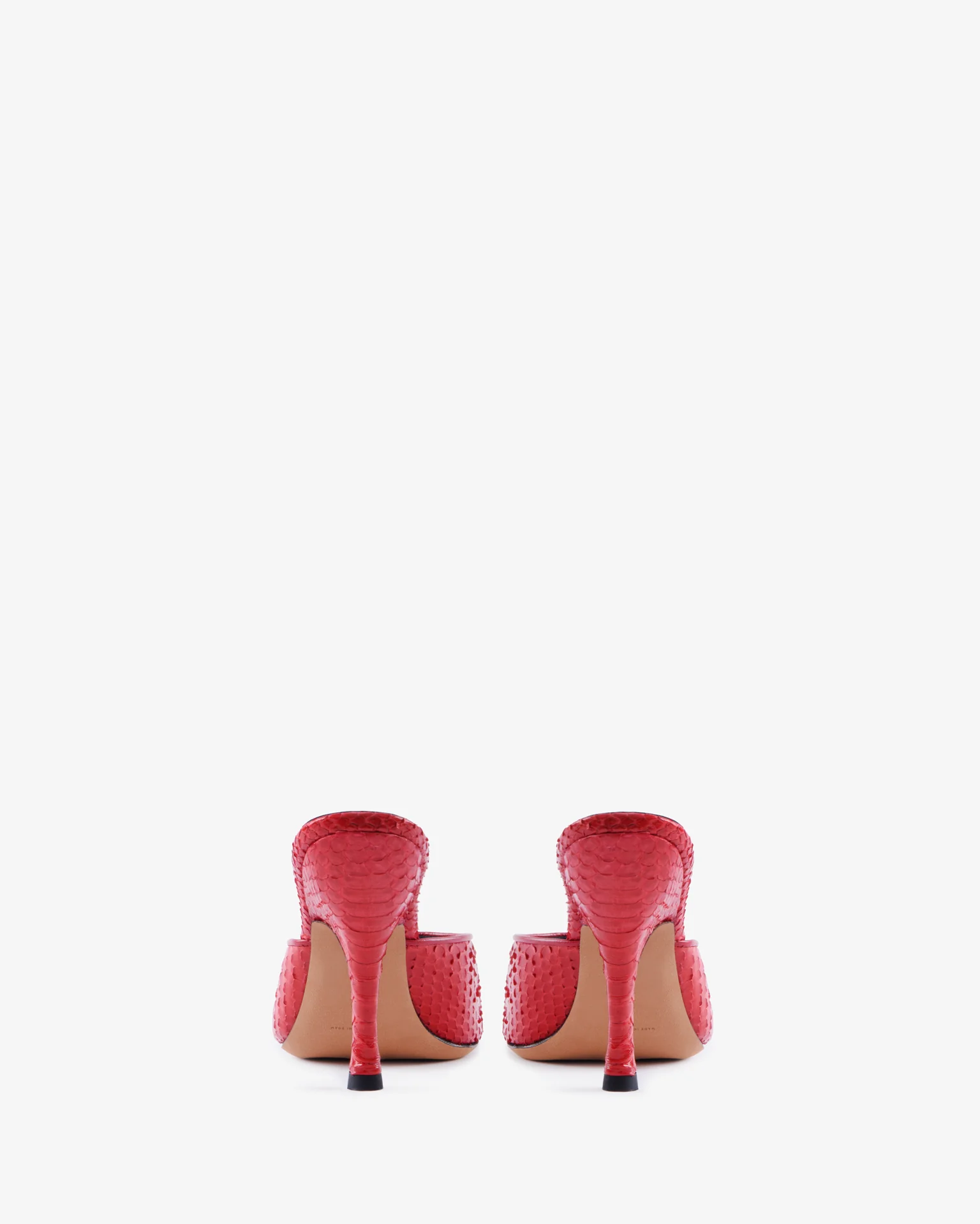 Date Mule Red Python Leather - Image 6