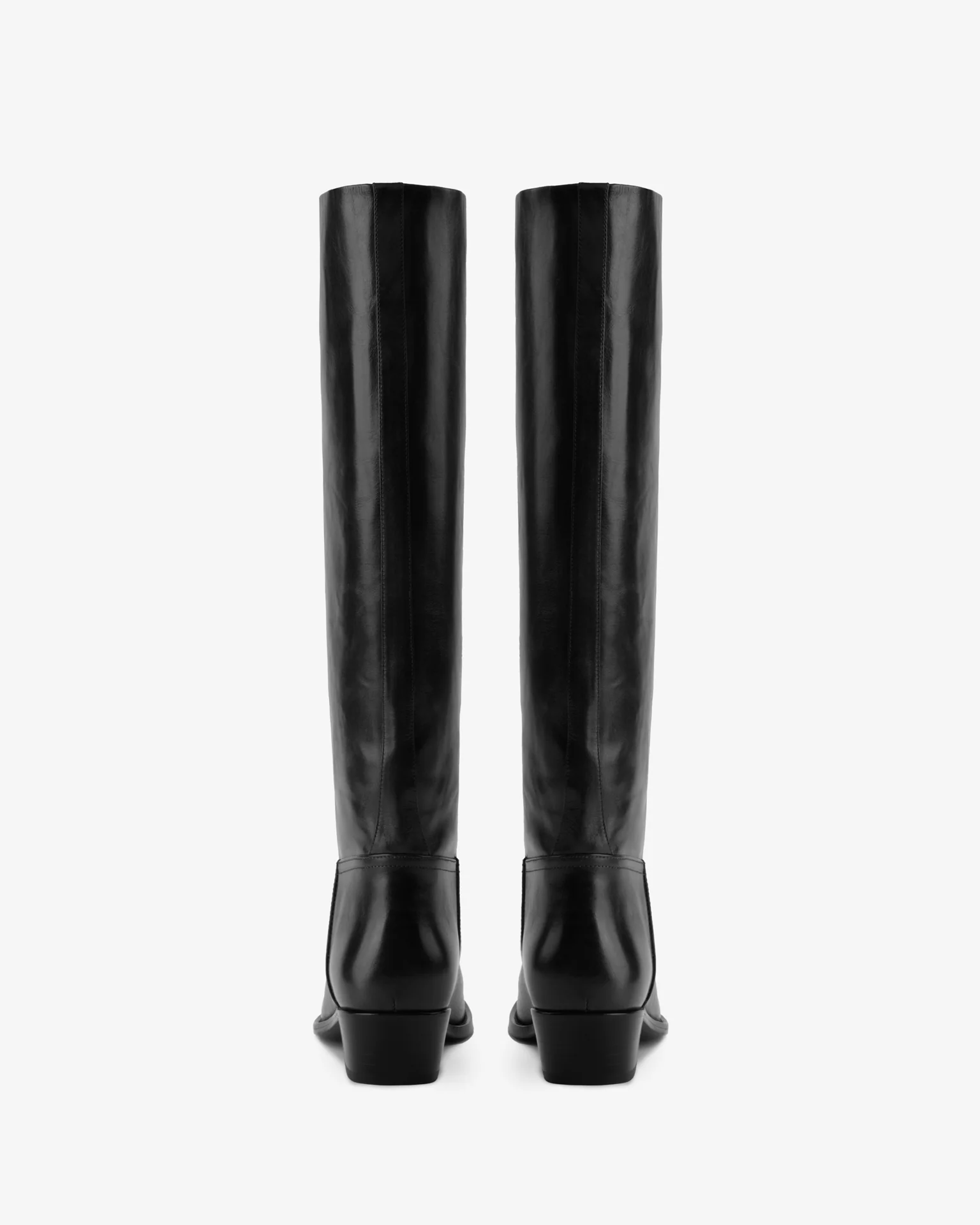 Den Knee Boot Black Leather - Image 4