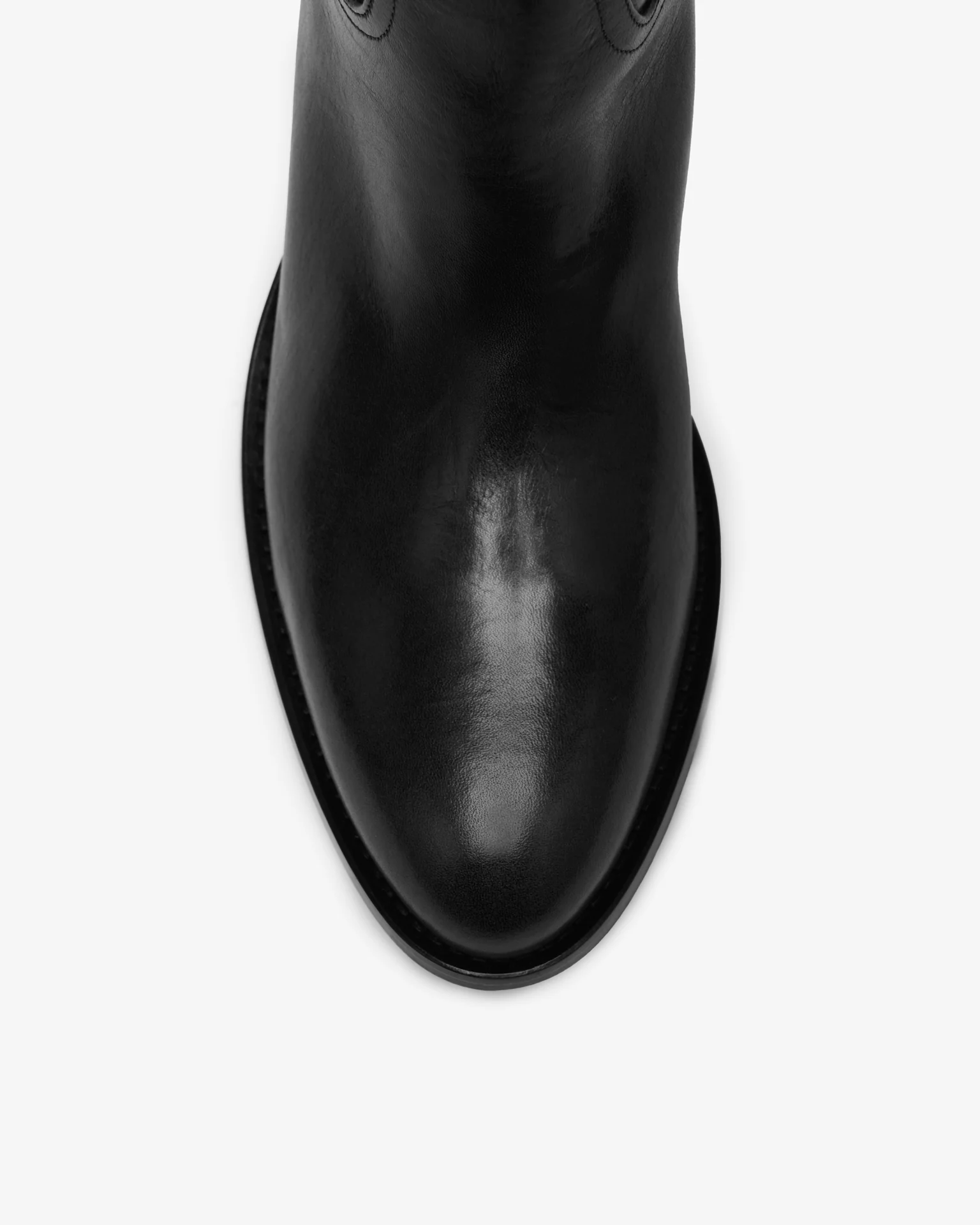 Den Knee Boot Black Leather - Image 5