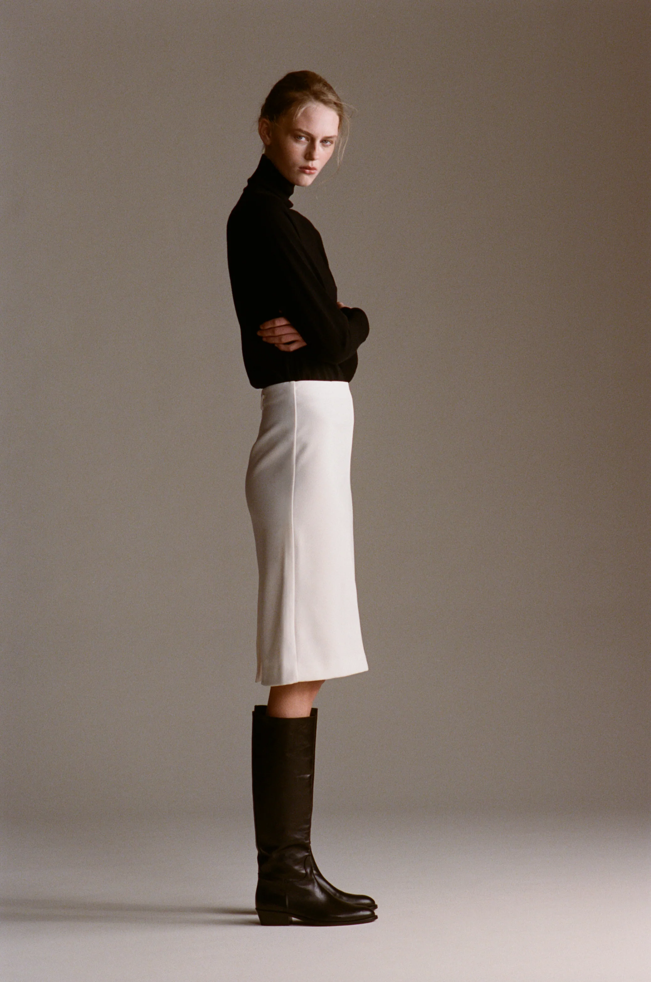 Den Knee Boot Mocha Leather - Image 2