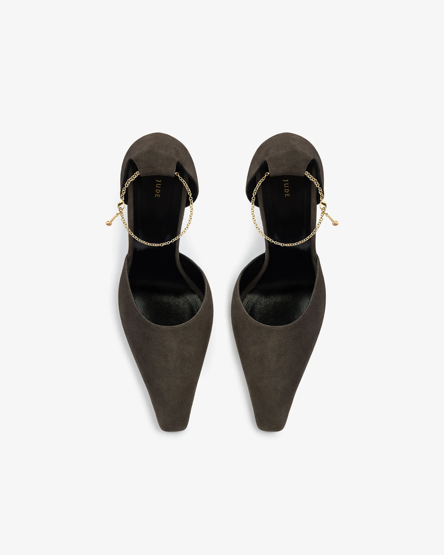 Faith Pump in Cacao Suede Leather - Image 3
