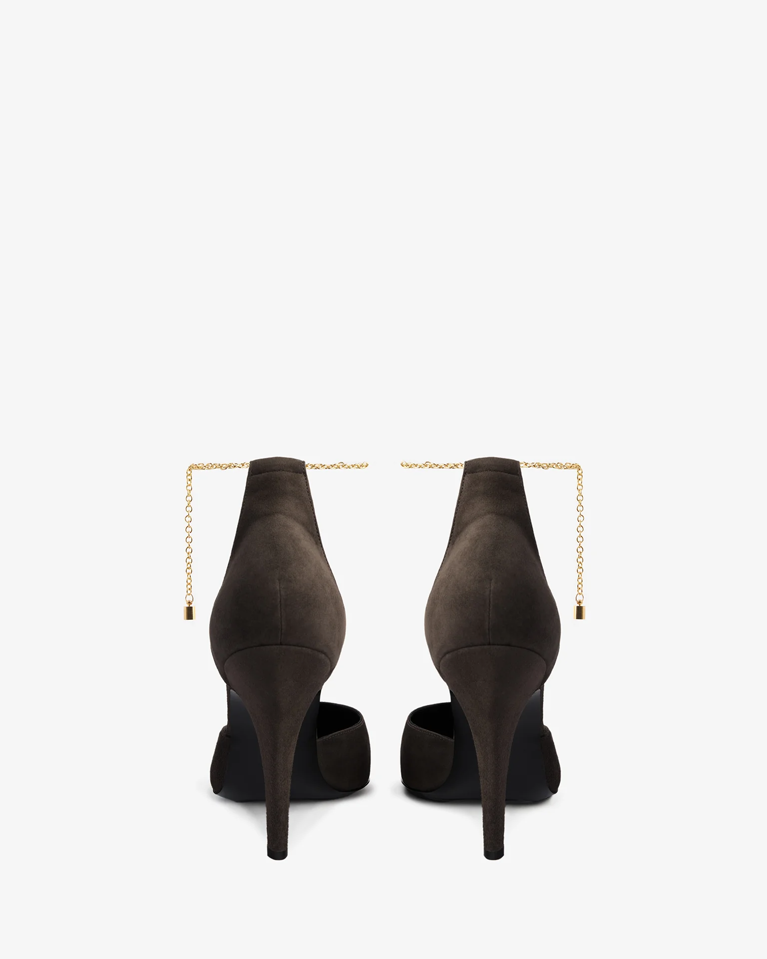 Faith Pump in Cacao Suede Leather - Image 4