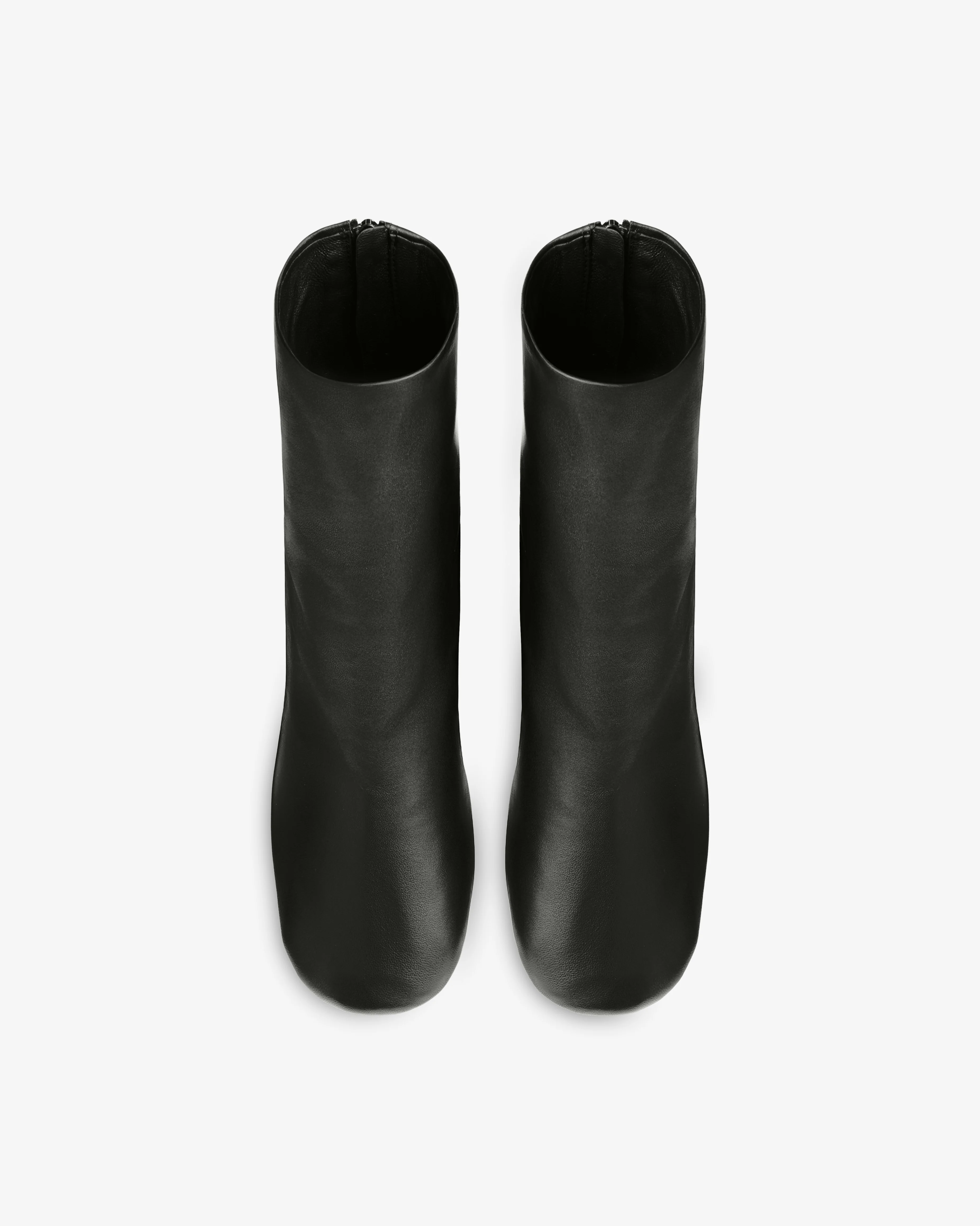 floor ankle boot in black leather - Image 3