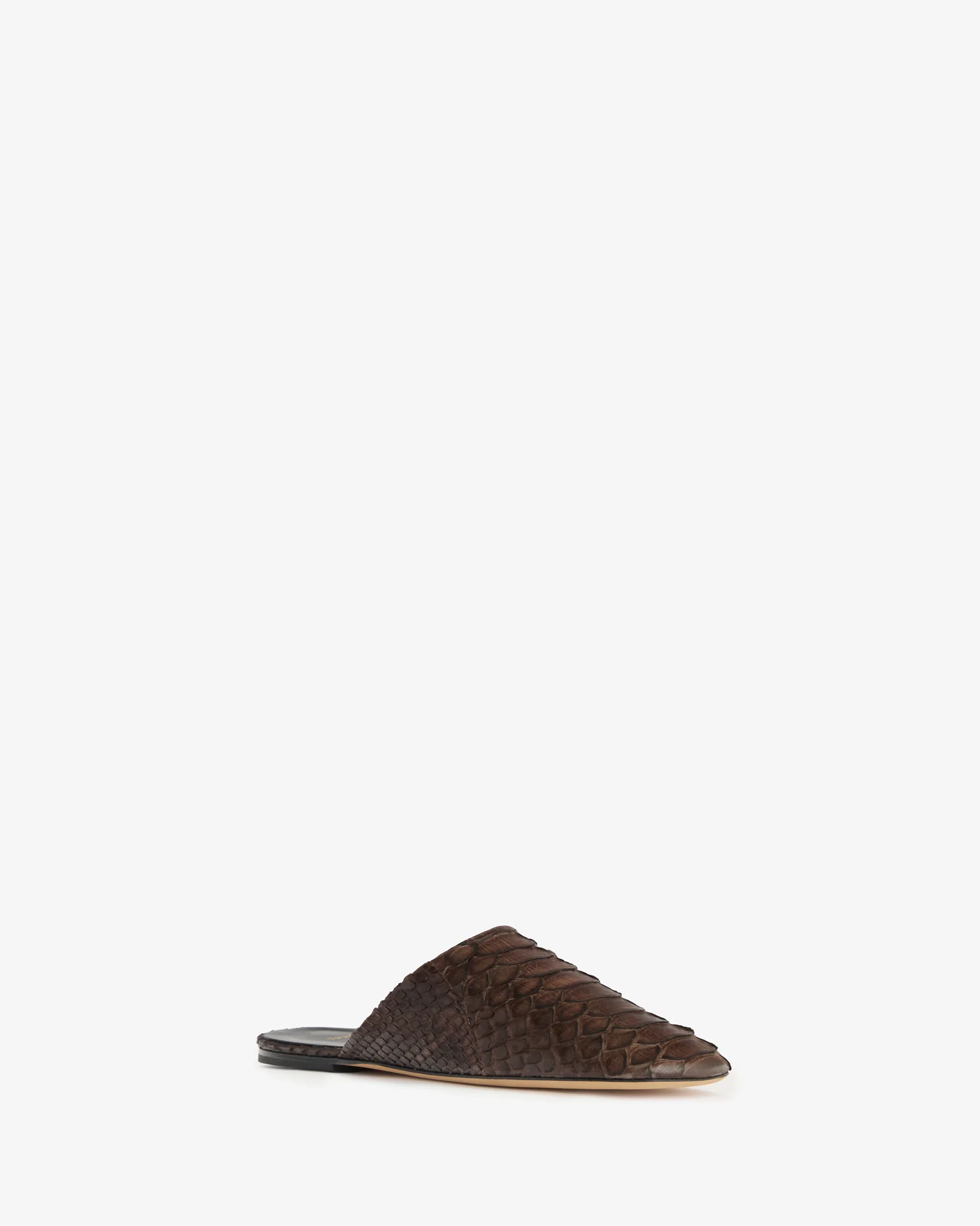 Floor Slide in Dark Brown Python Leather - Image 3