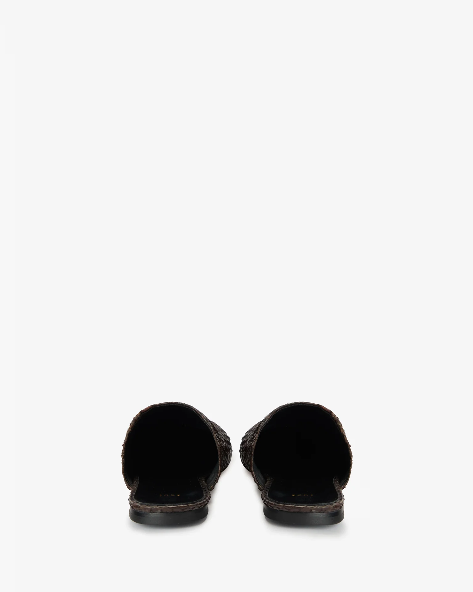 Floor Slide in Dark Brown Python Leather - Image 5