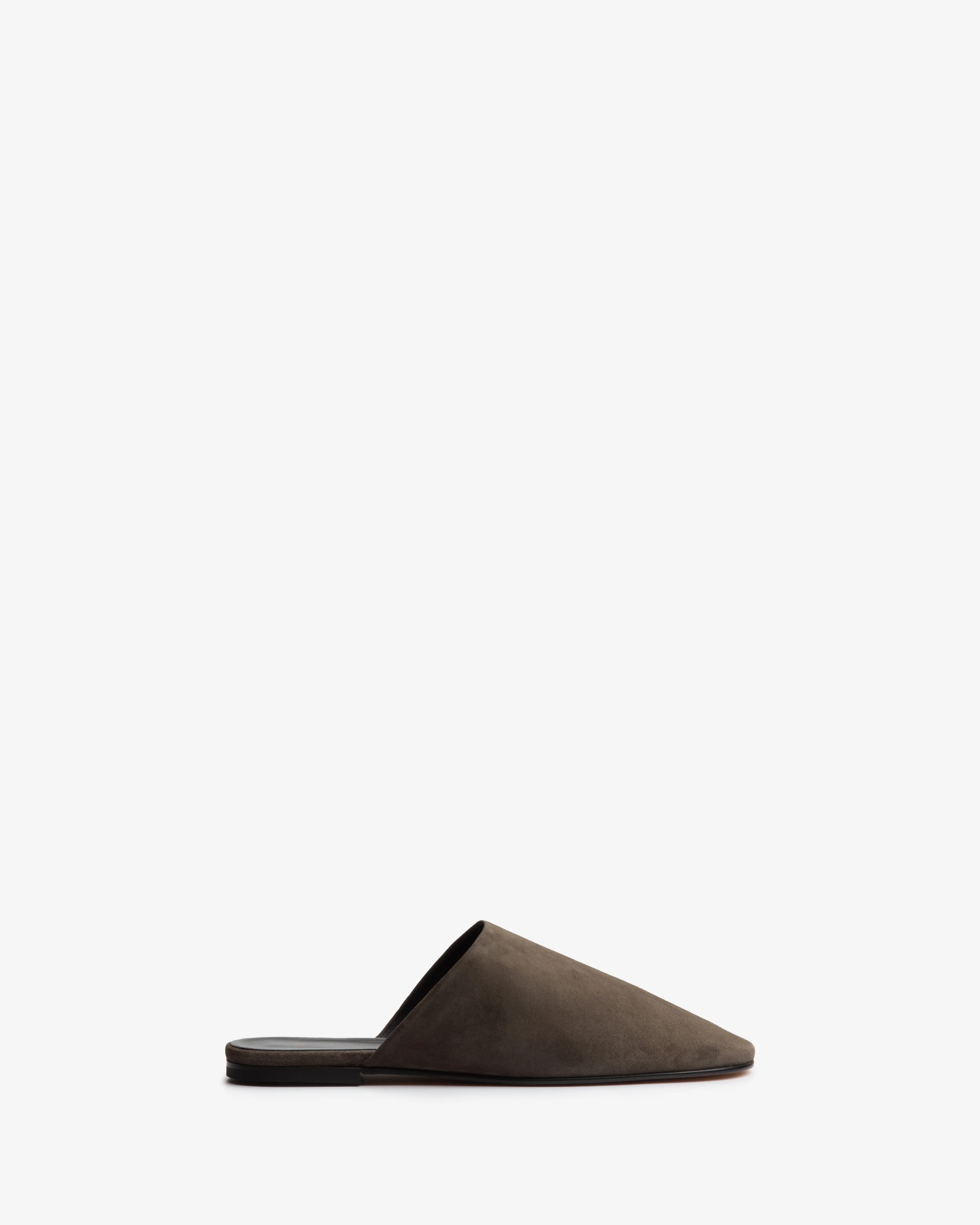Floor Slide in Cacao Suede Leather