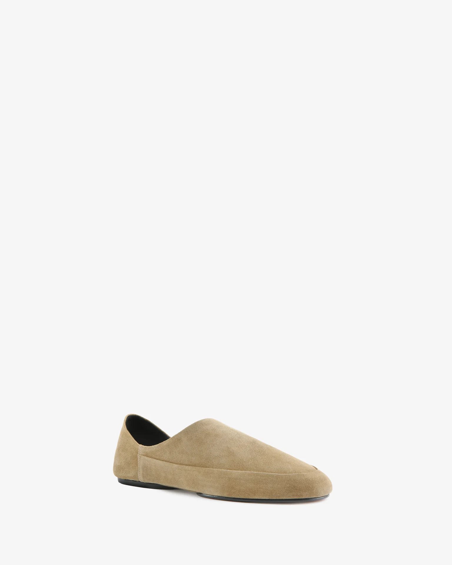 Floor Slipper Beige Suede Leather - Image 2