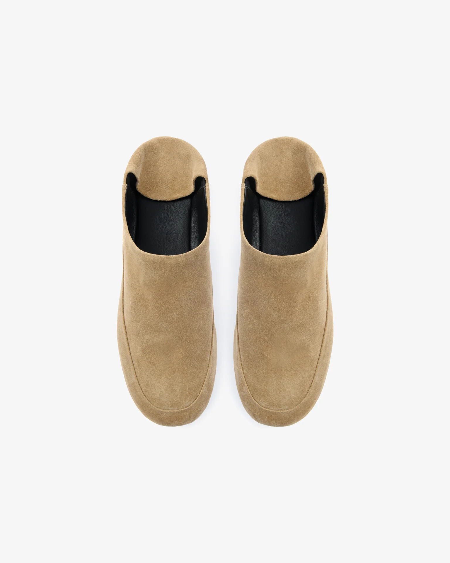 Floor Slipper Beige Suede Leather - Image 4