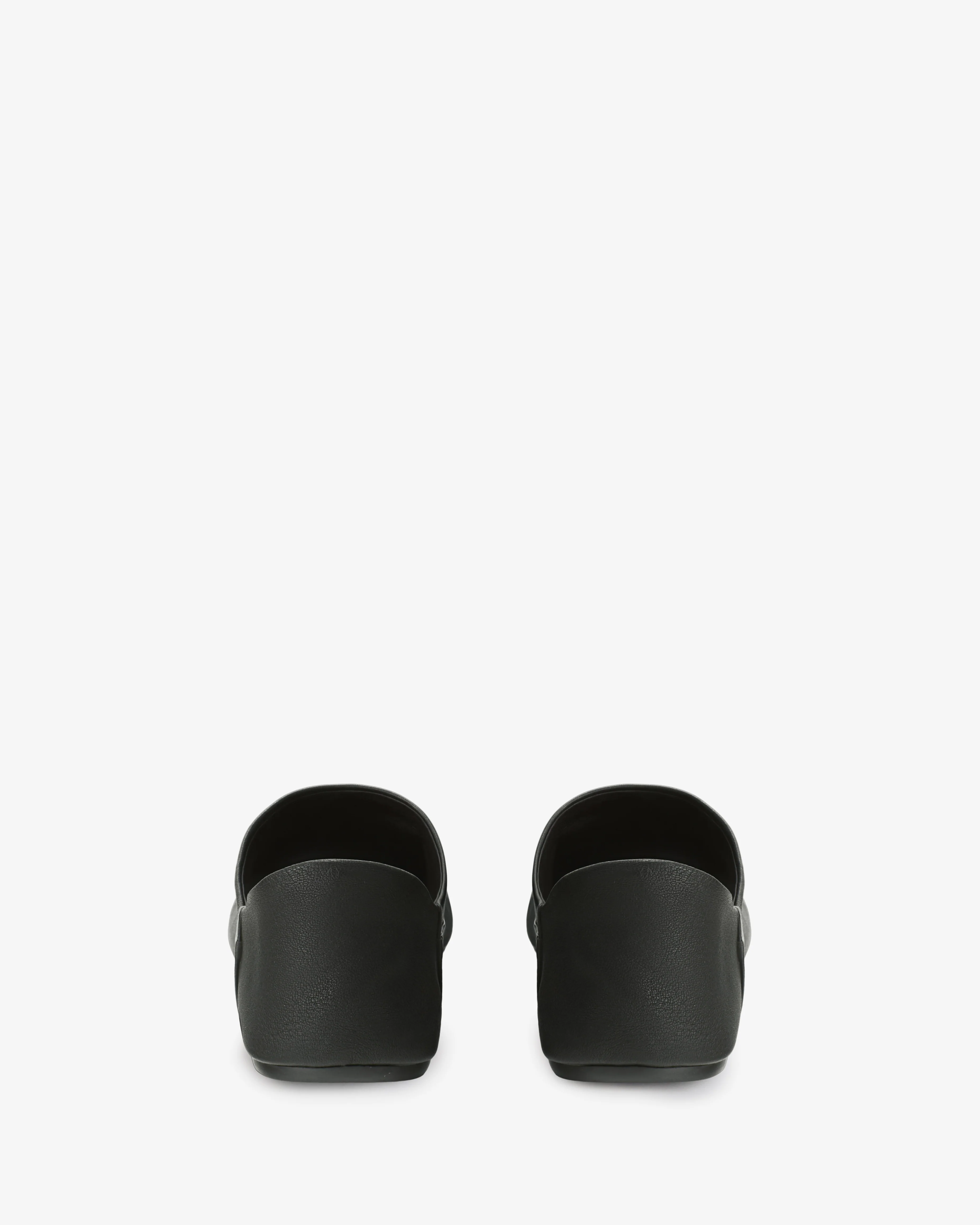 floor slipper in black leather - Image 4