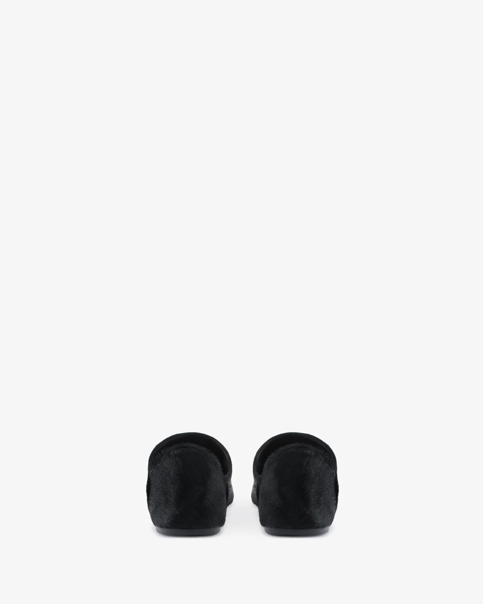 Floor Slipper in Black Pony Leather - Image 5