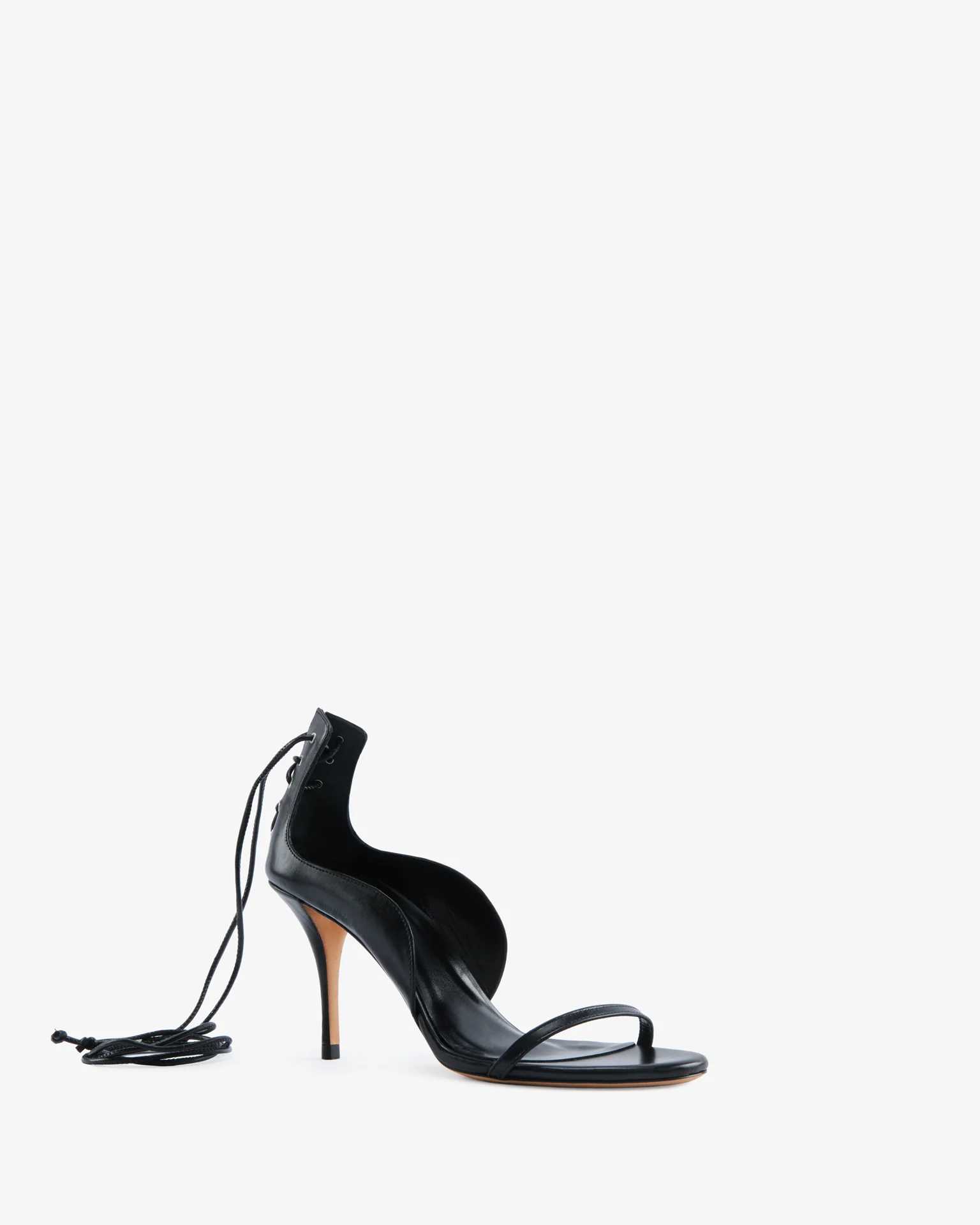 Issa Sandal Black Leather - Image 2