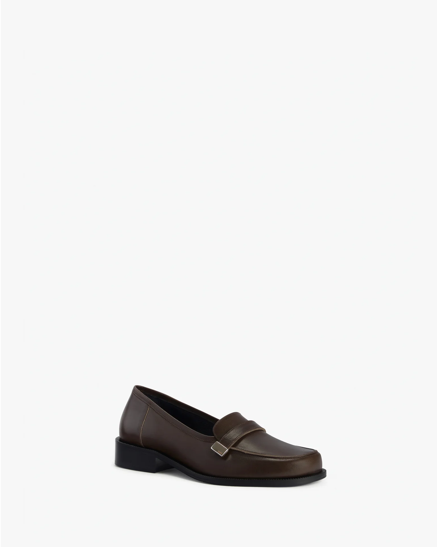 Logo Loafer in Mocha Leather - Image 2