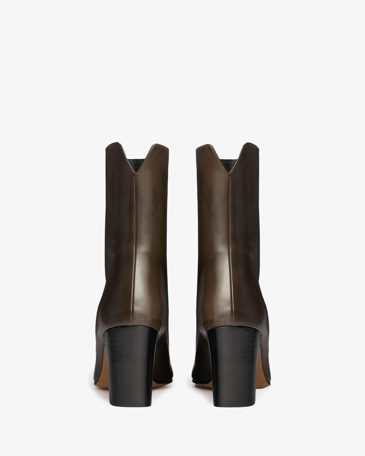 Memo Ankle Boot in Mocha Leather - Image 4