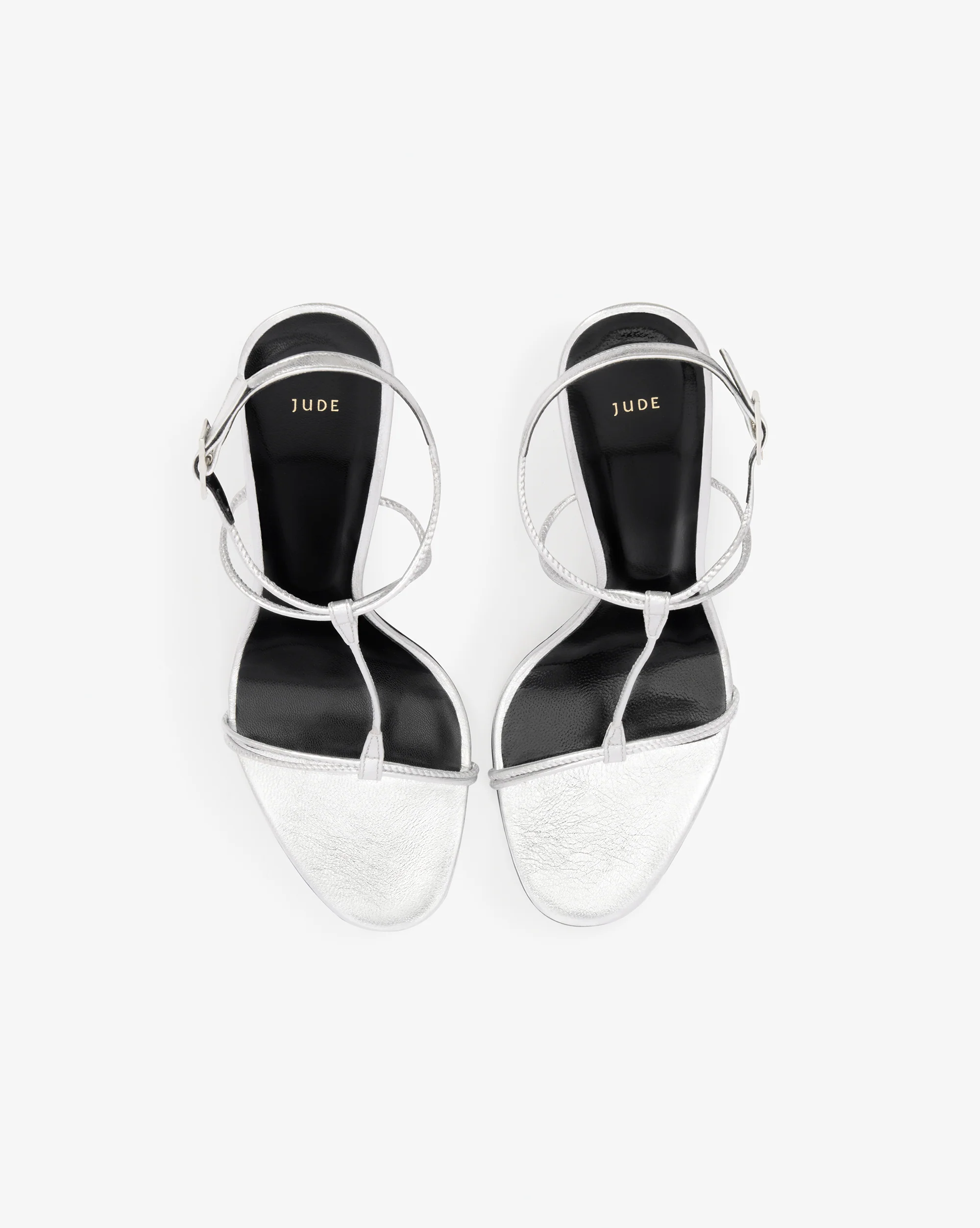 Mixer Sandal in Silver Metallic Leather - Image 4