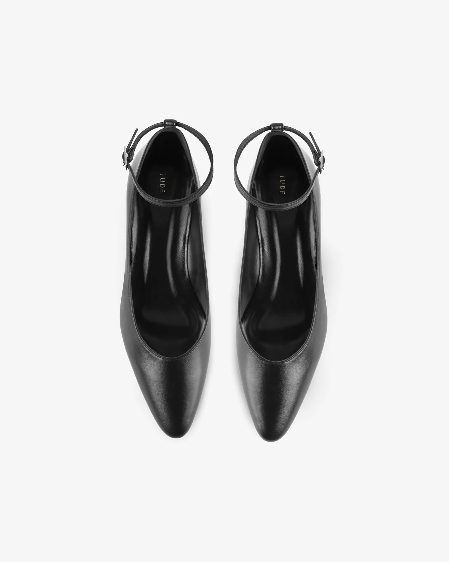 Mode Ballerina in Black Leather - Image 3