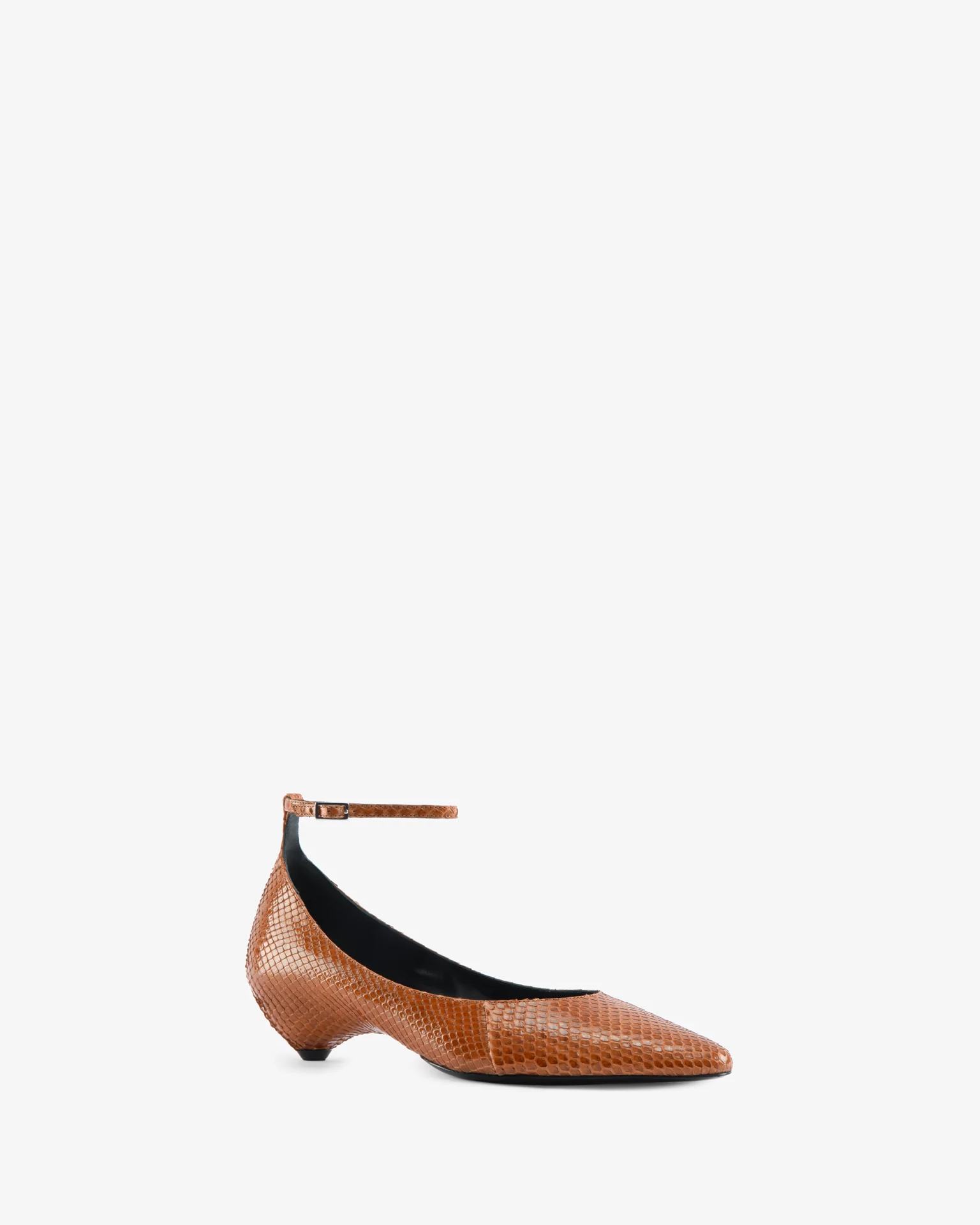 Mode Ballerina in Tan Python Leather - Image 4