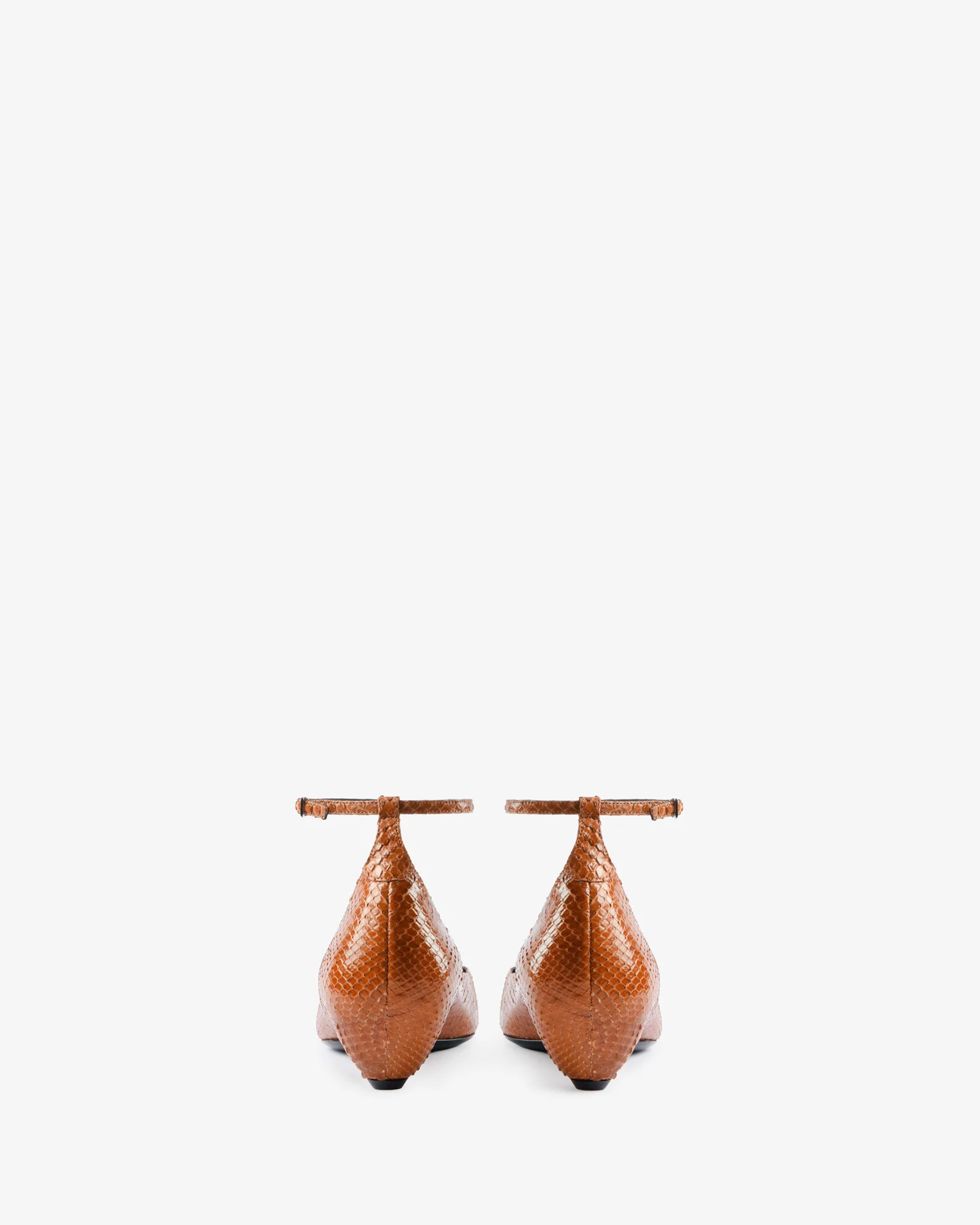 Mode Ballerina in Tan Python Leather - Image 5
