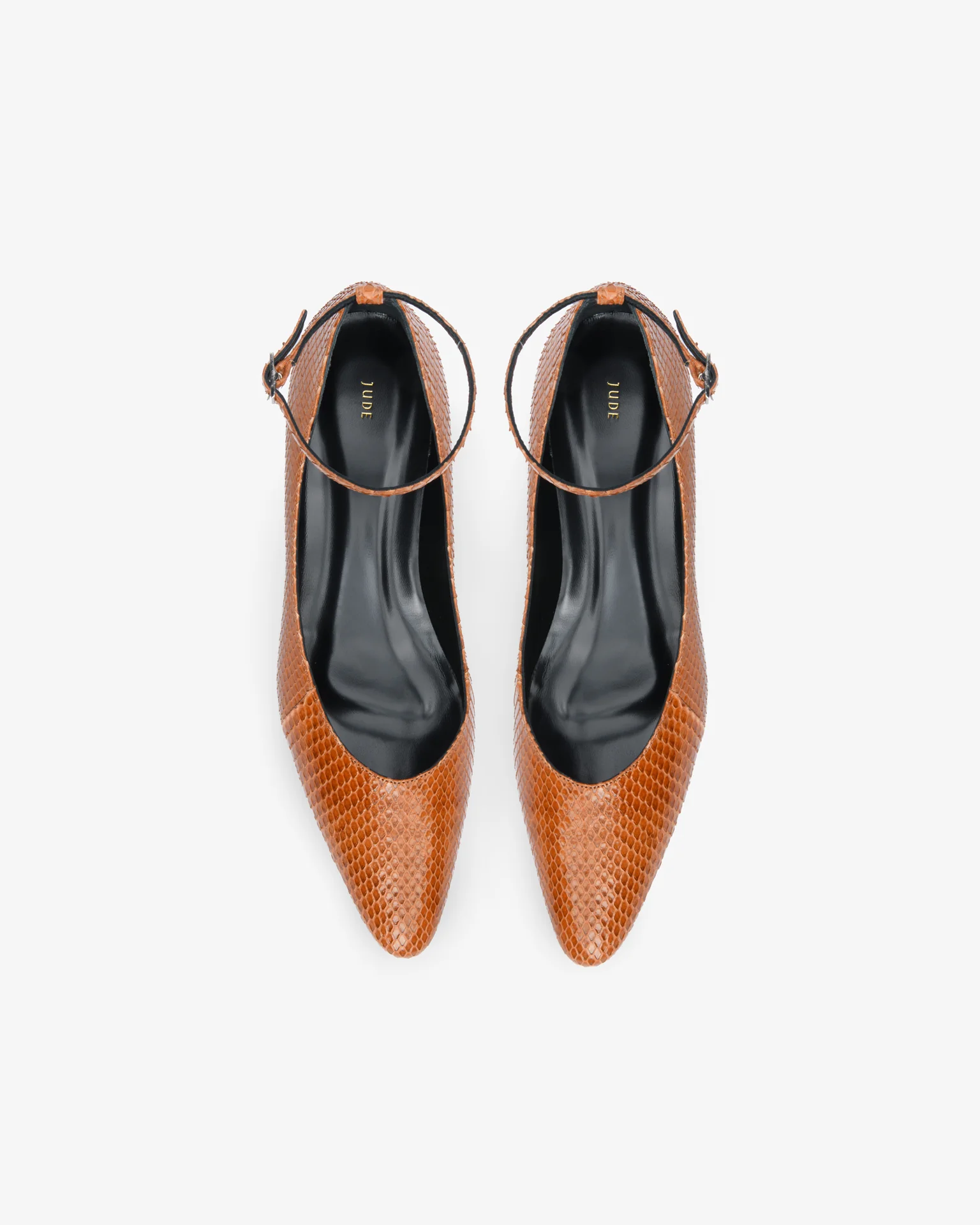 Mode Ballerina in Tan Python Leather - Image 6