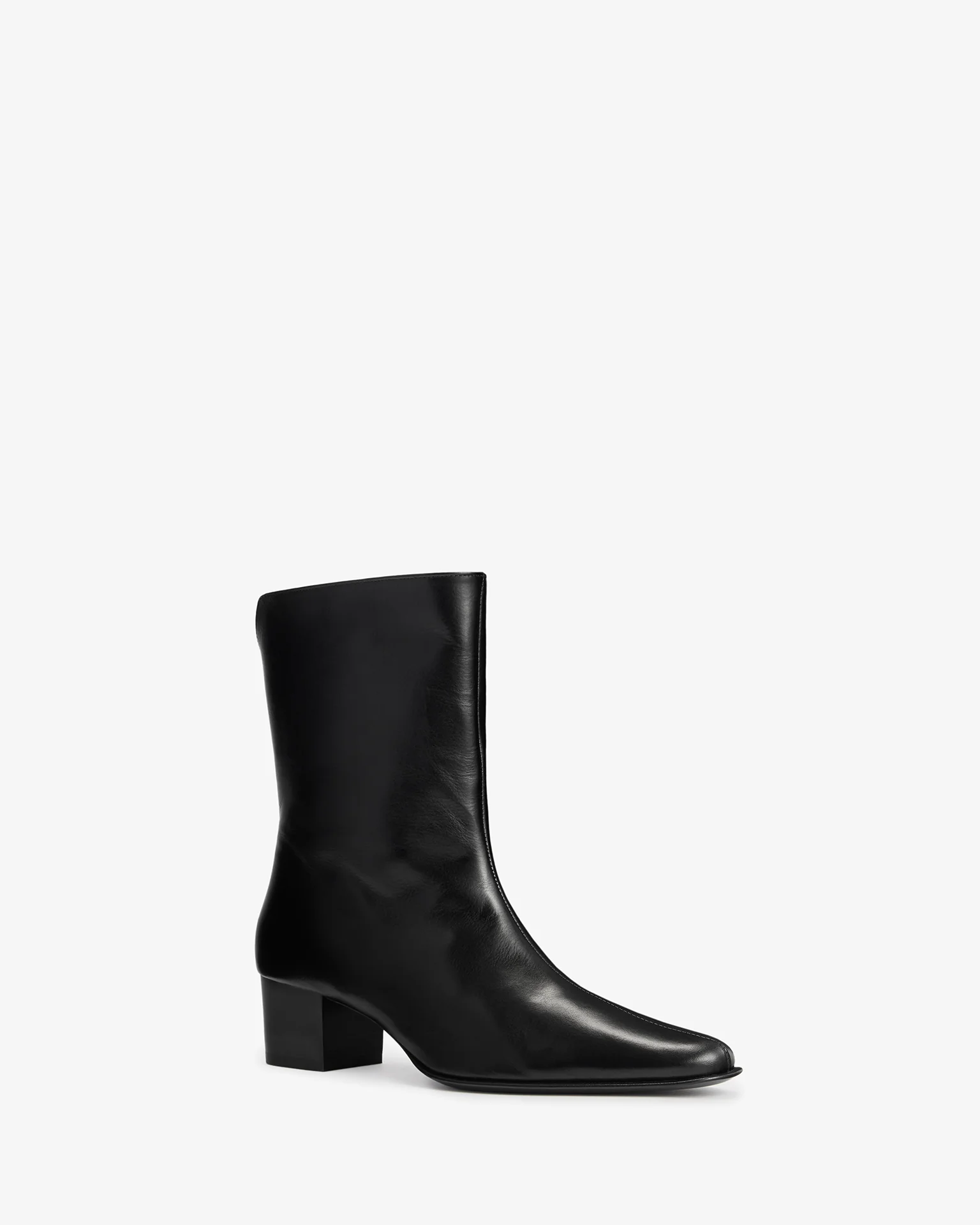 Pace Ankle Boot in Black Leather - Image 2