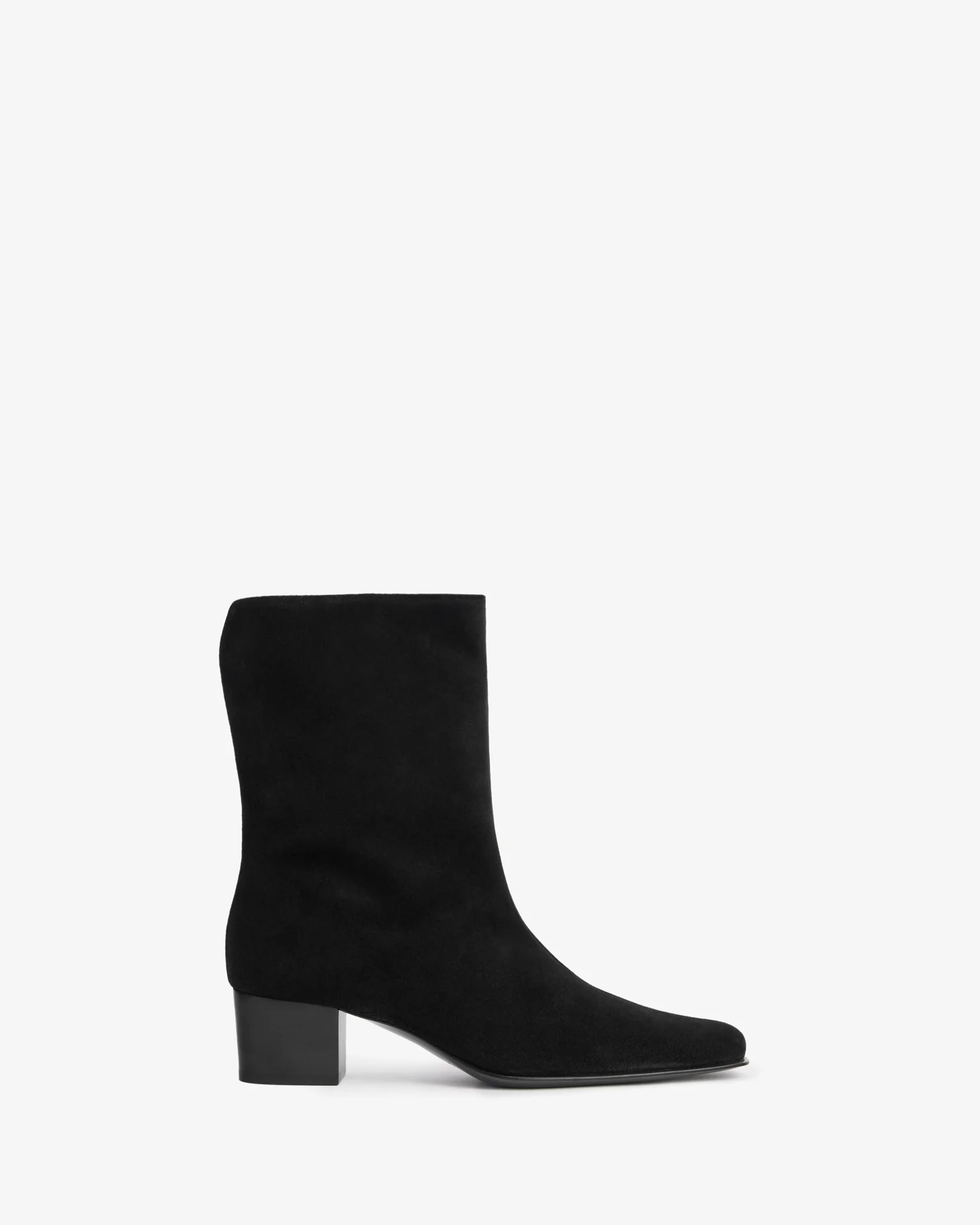 Pace Ankle Boot in Black Suede Leather