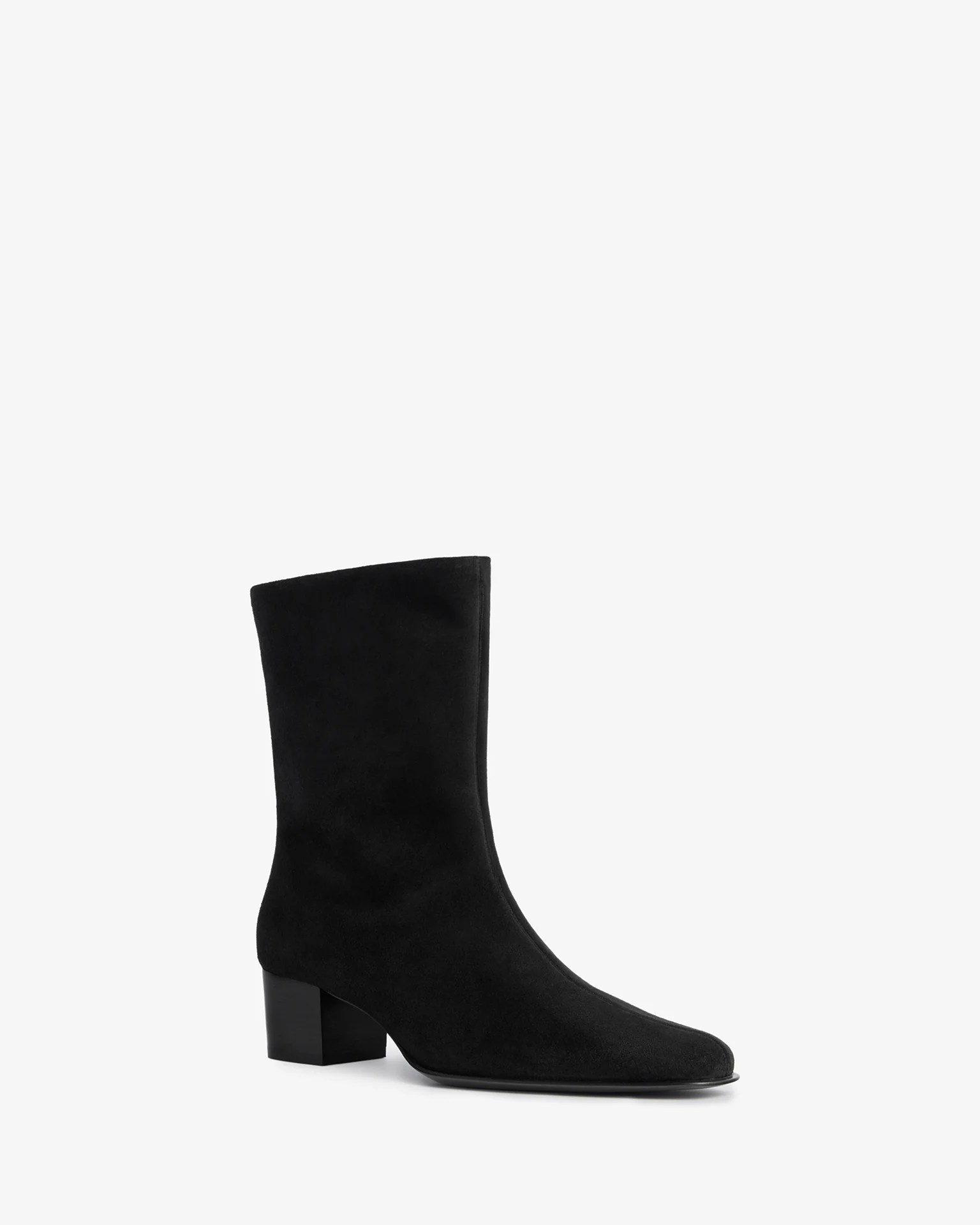 Pace Ankle Boot in Black Suede Leather - Image 2