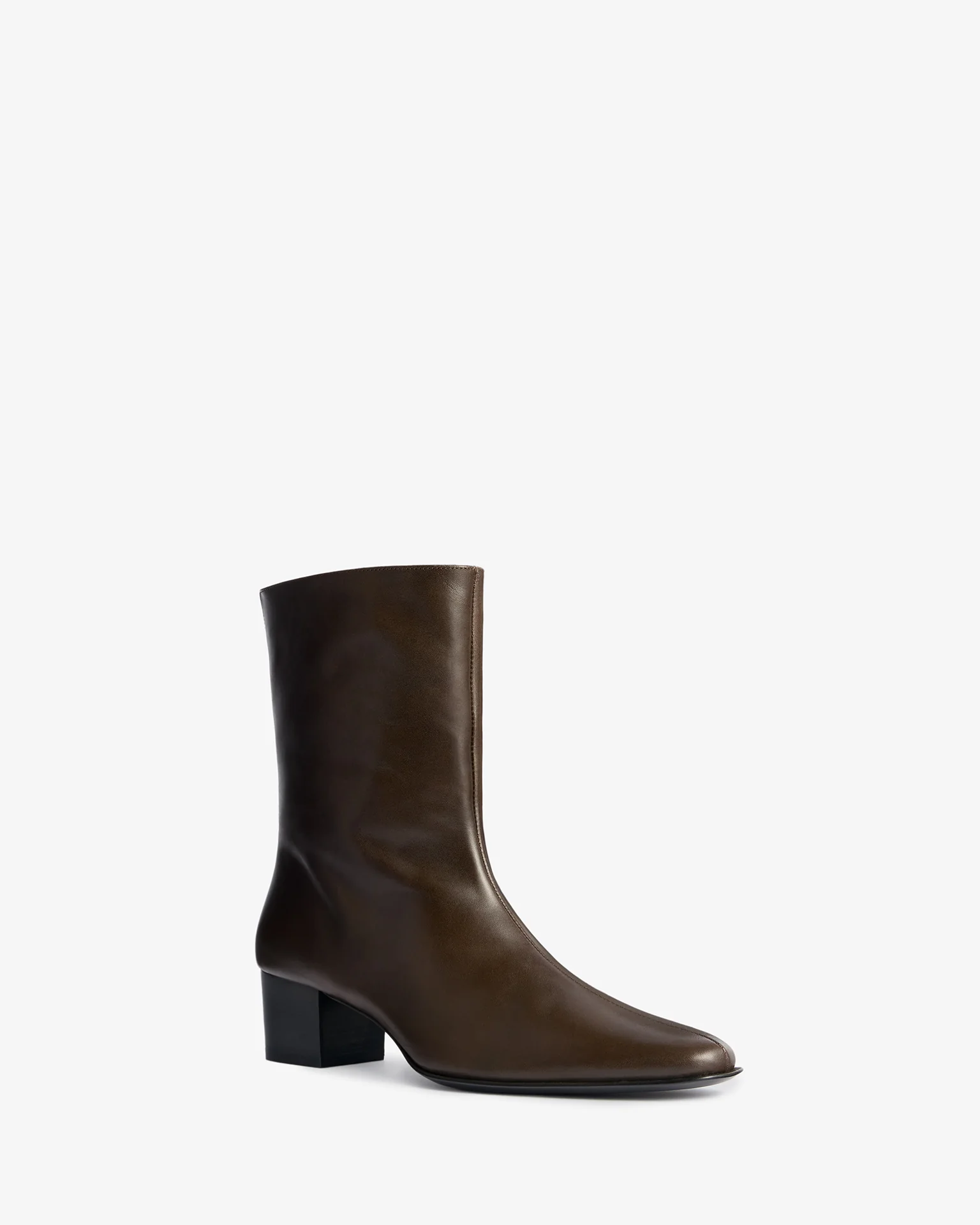 Pace Ankle Boot in Mocha Leather - Image 2