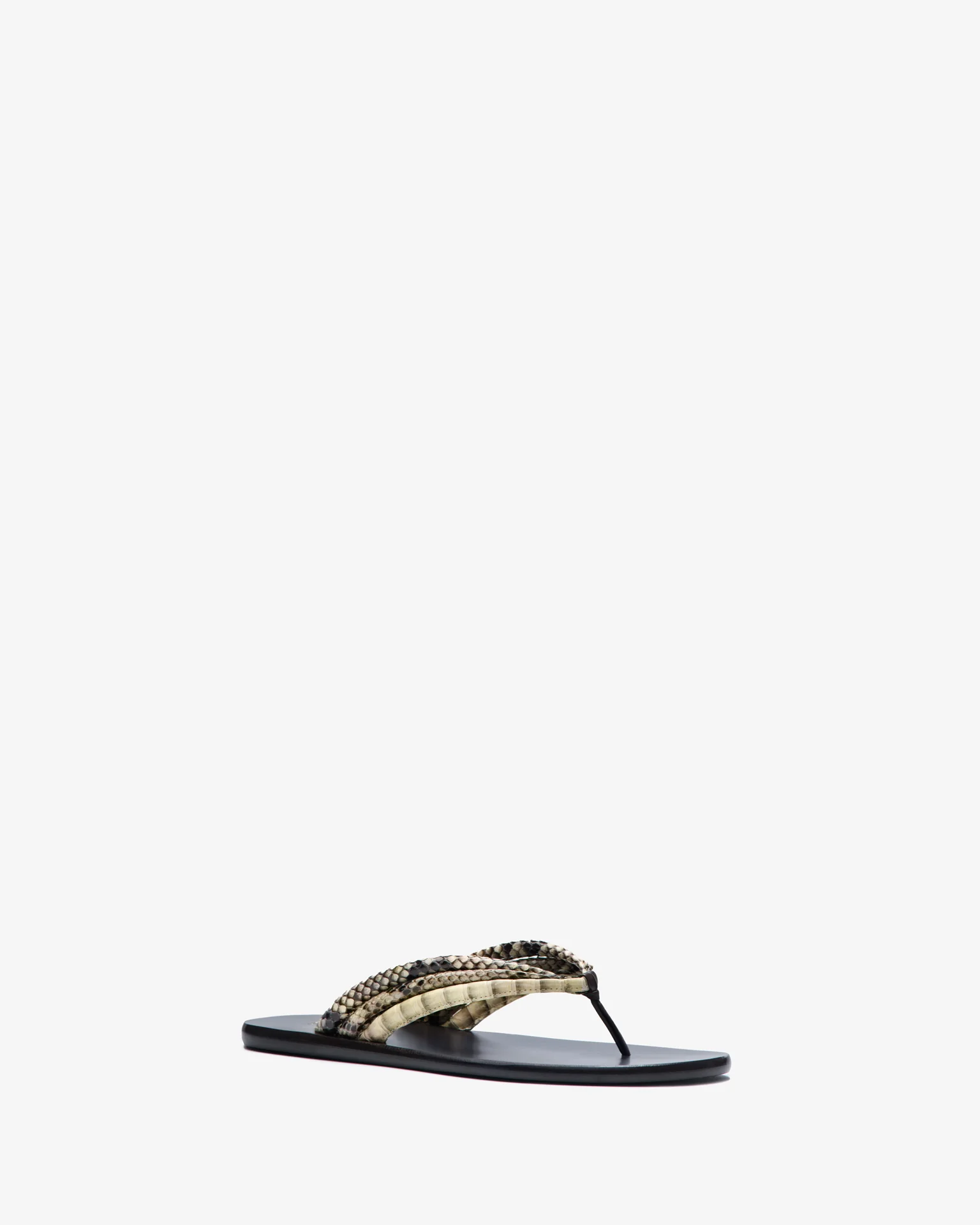 Path Flat Sand Python Leather - Image 2