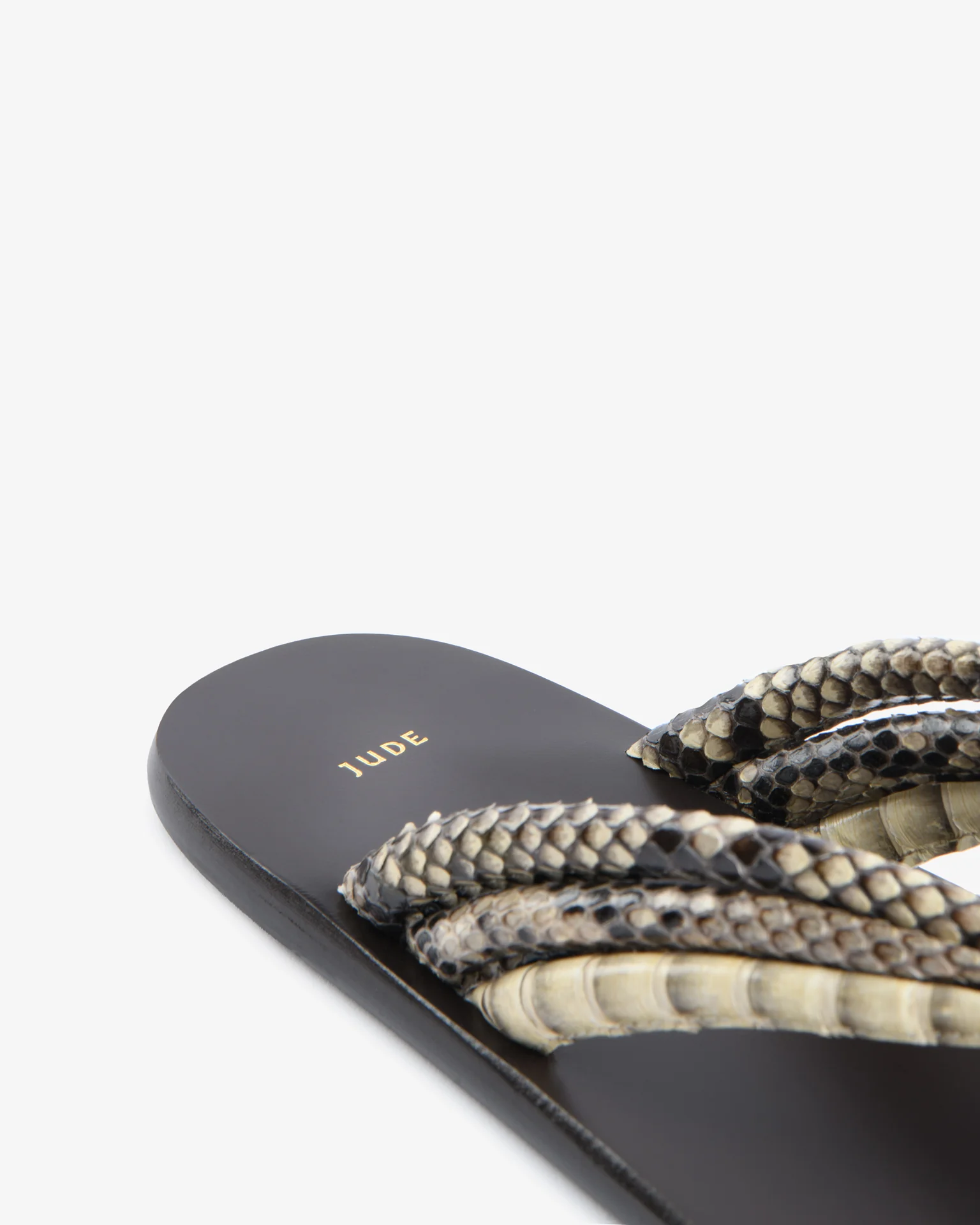 Path Flat Sand Python Leather - Image 5