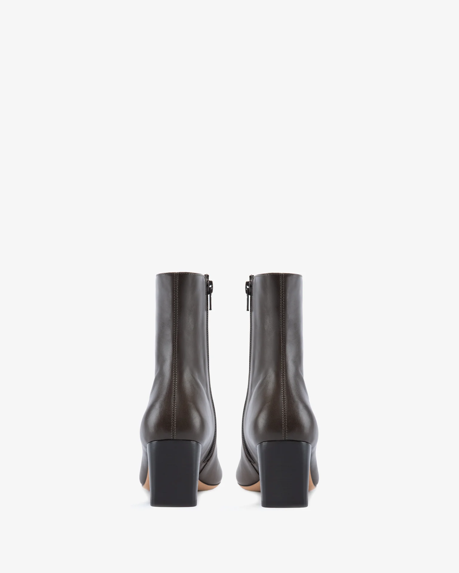 rook ankle boot in mocha leather - Image 3