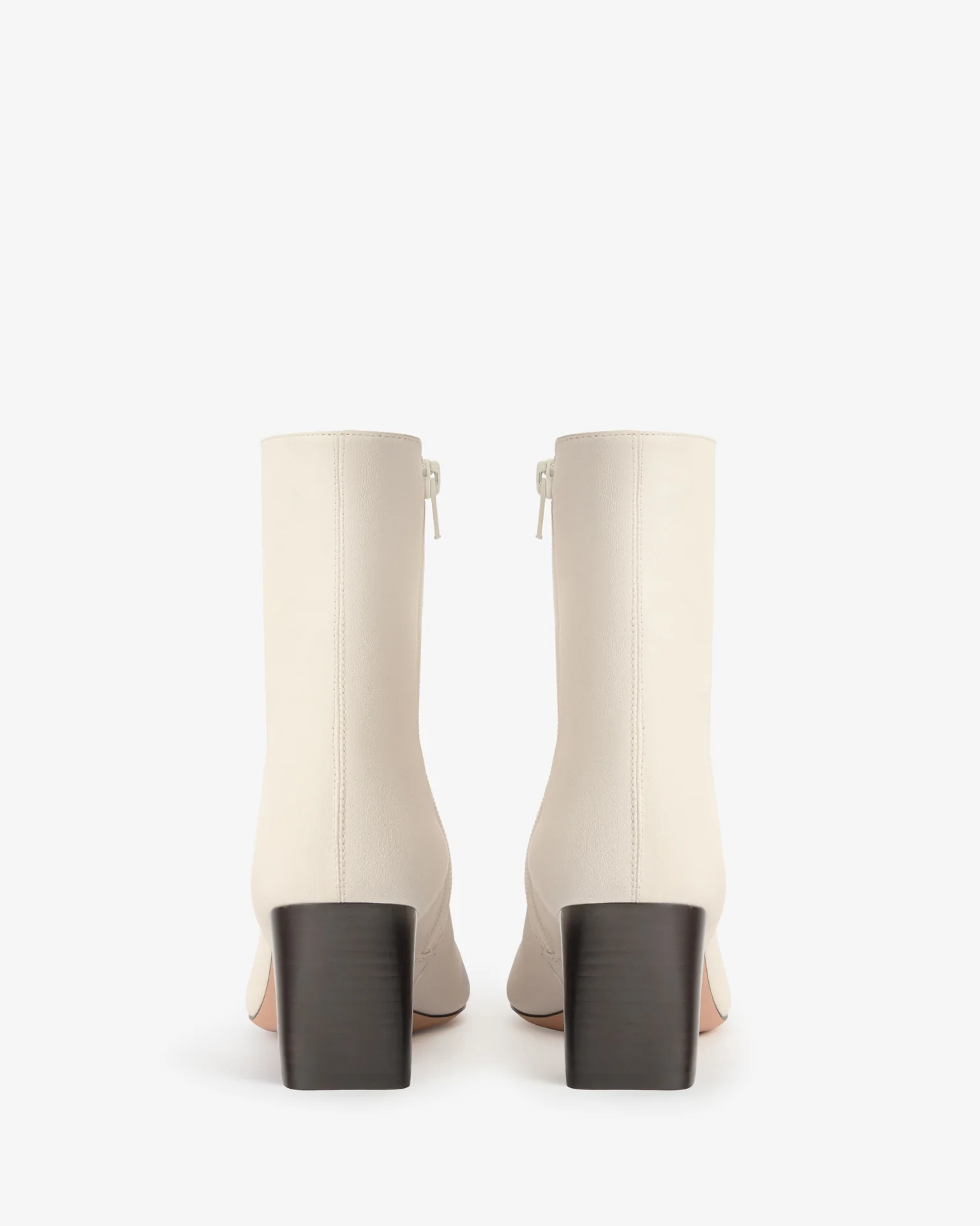 rook ankle boot in white leather - Image 4