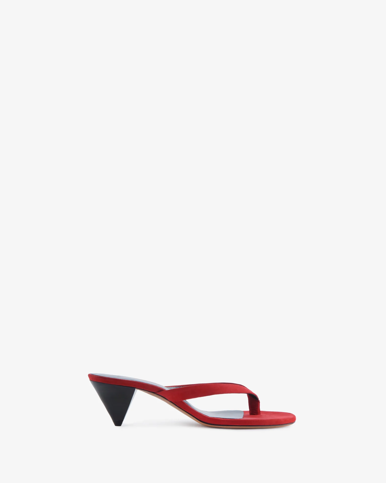 Rooty Sandal Red Nubuck Leather