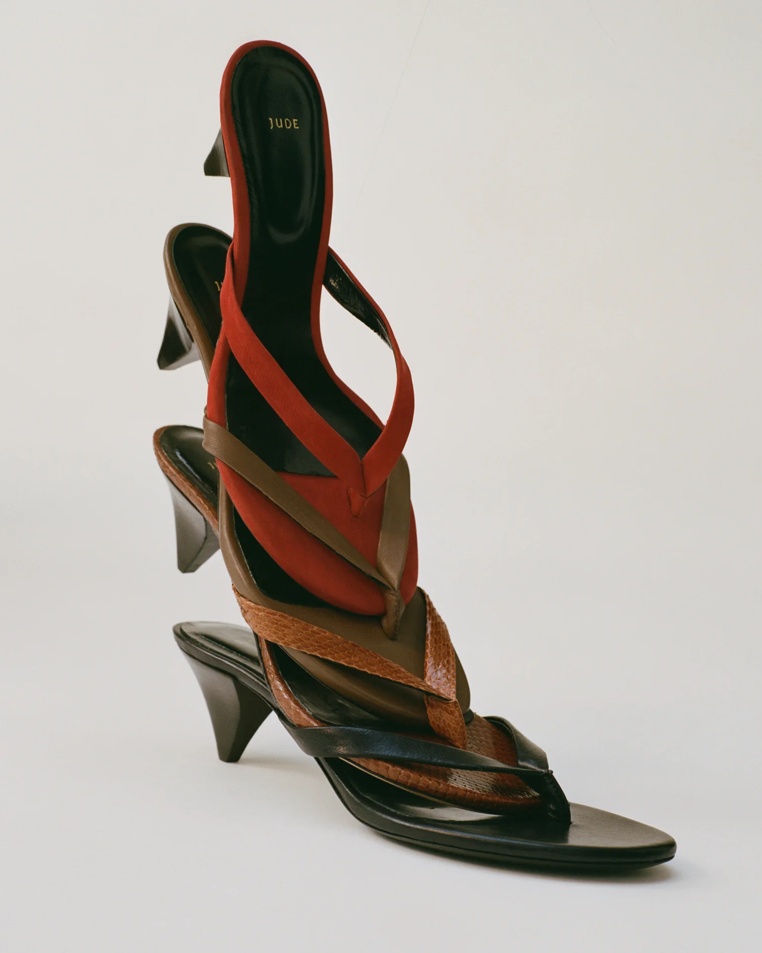 Rooty Sandal Red Nubuck Leather - Image 2