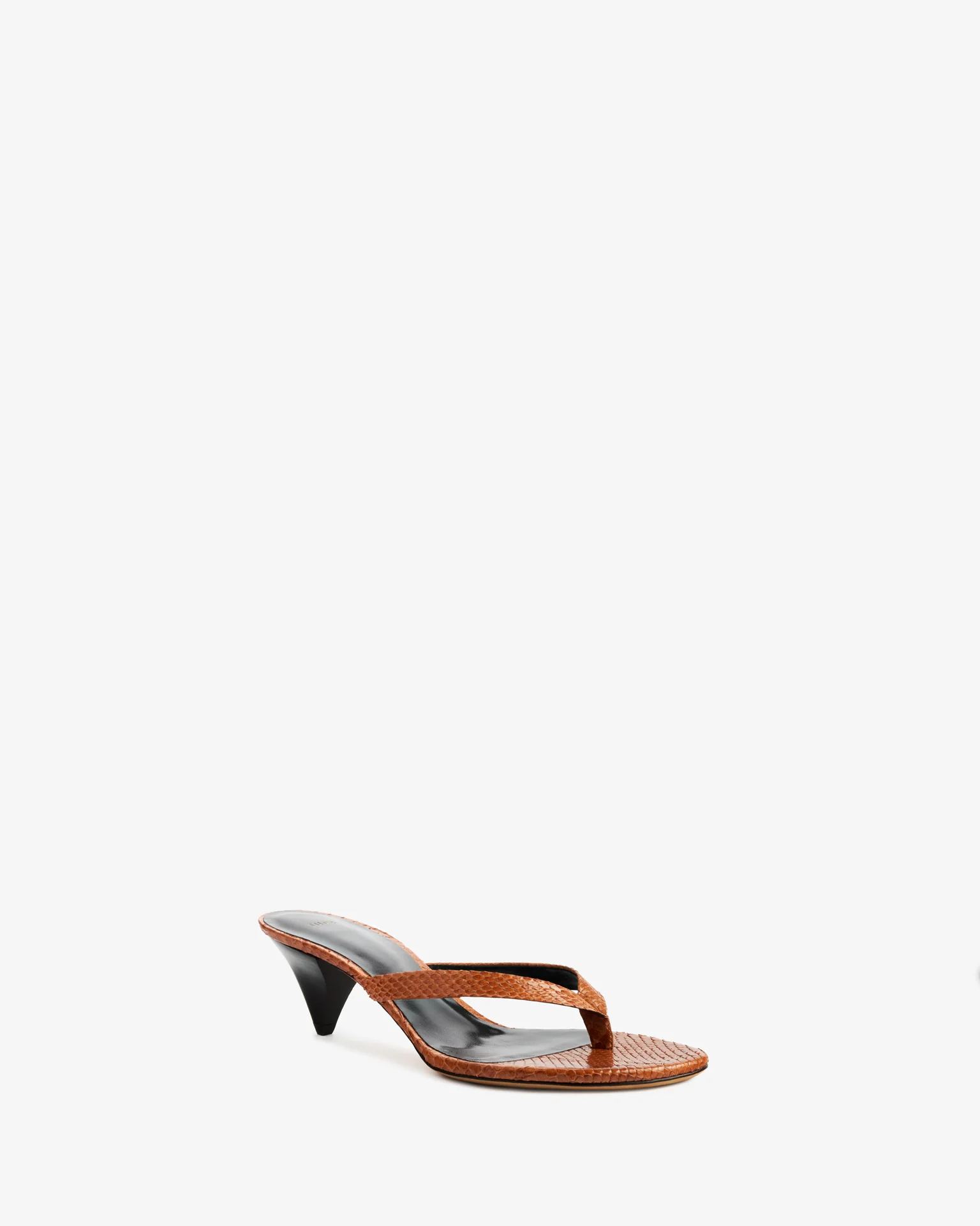 Rooty Sandal Tan Python Leather - Image 3