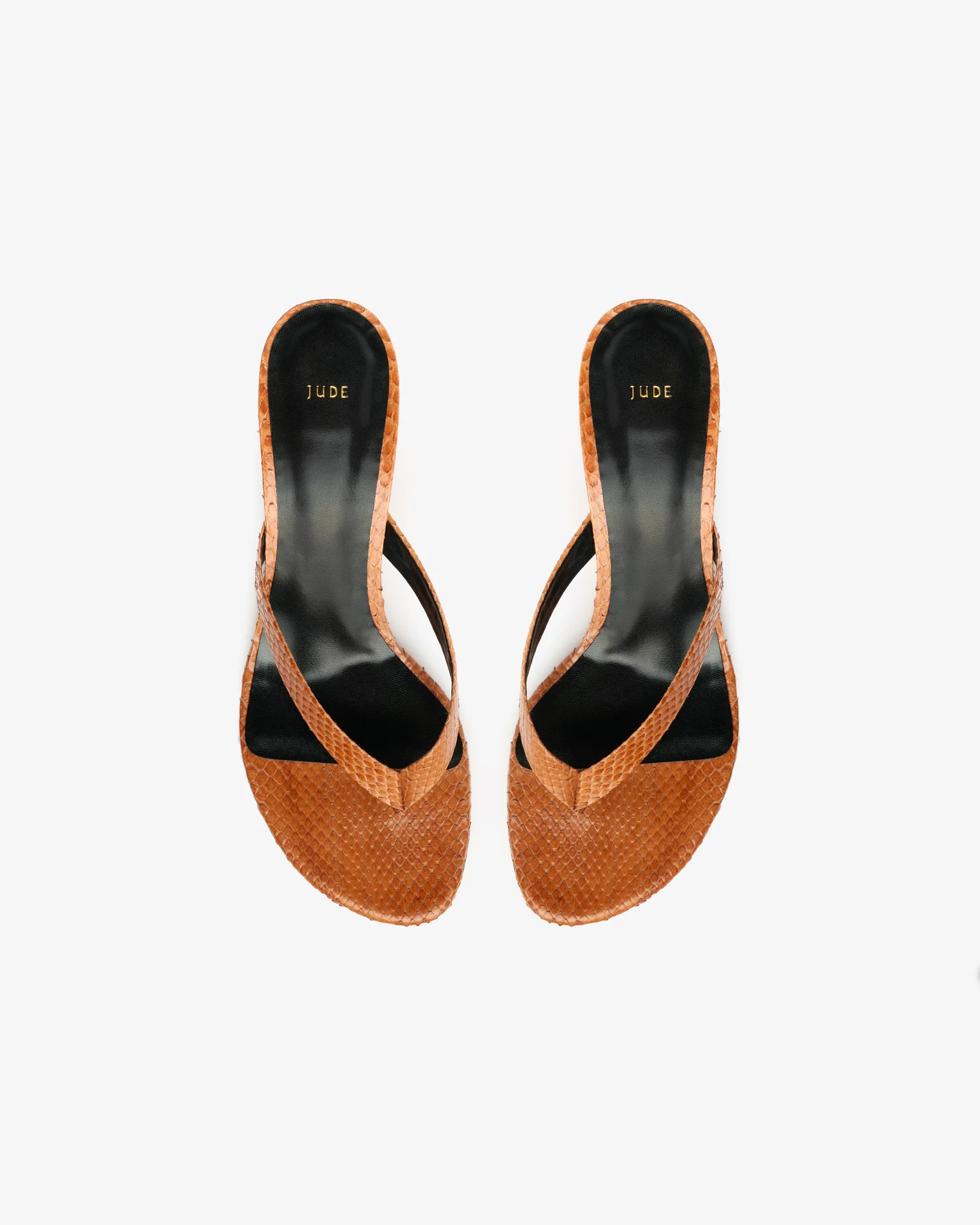Rooty Sandal Tan Python Leather - Image 4