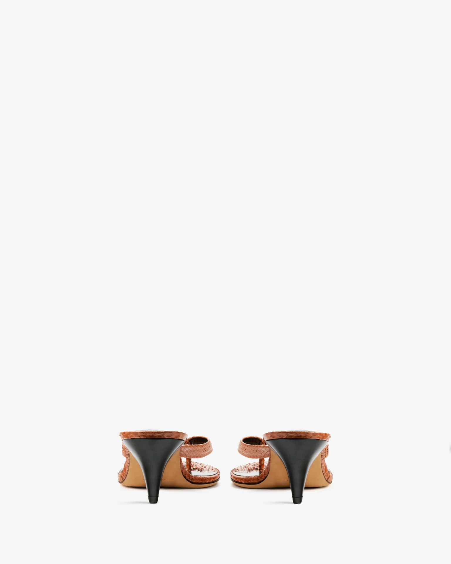 Rooty Sandal Tan Python Leather - Image 5